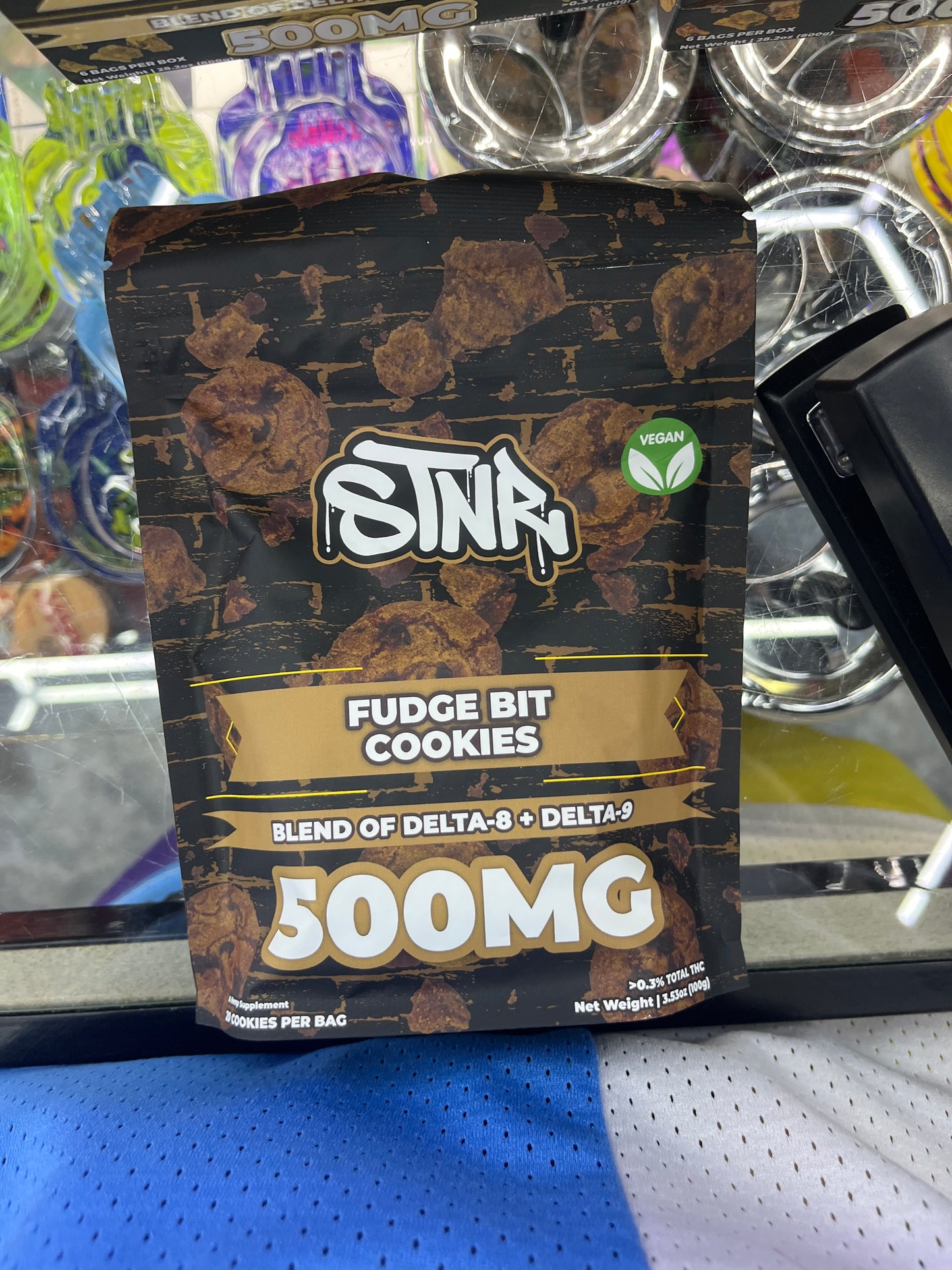 Stnr fudge bit cookies 500mg delta blend 20ct