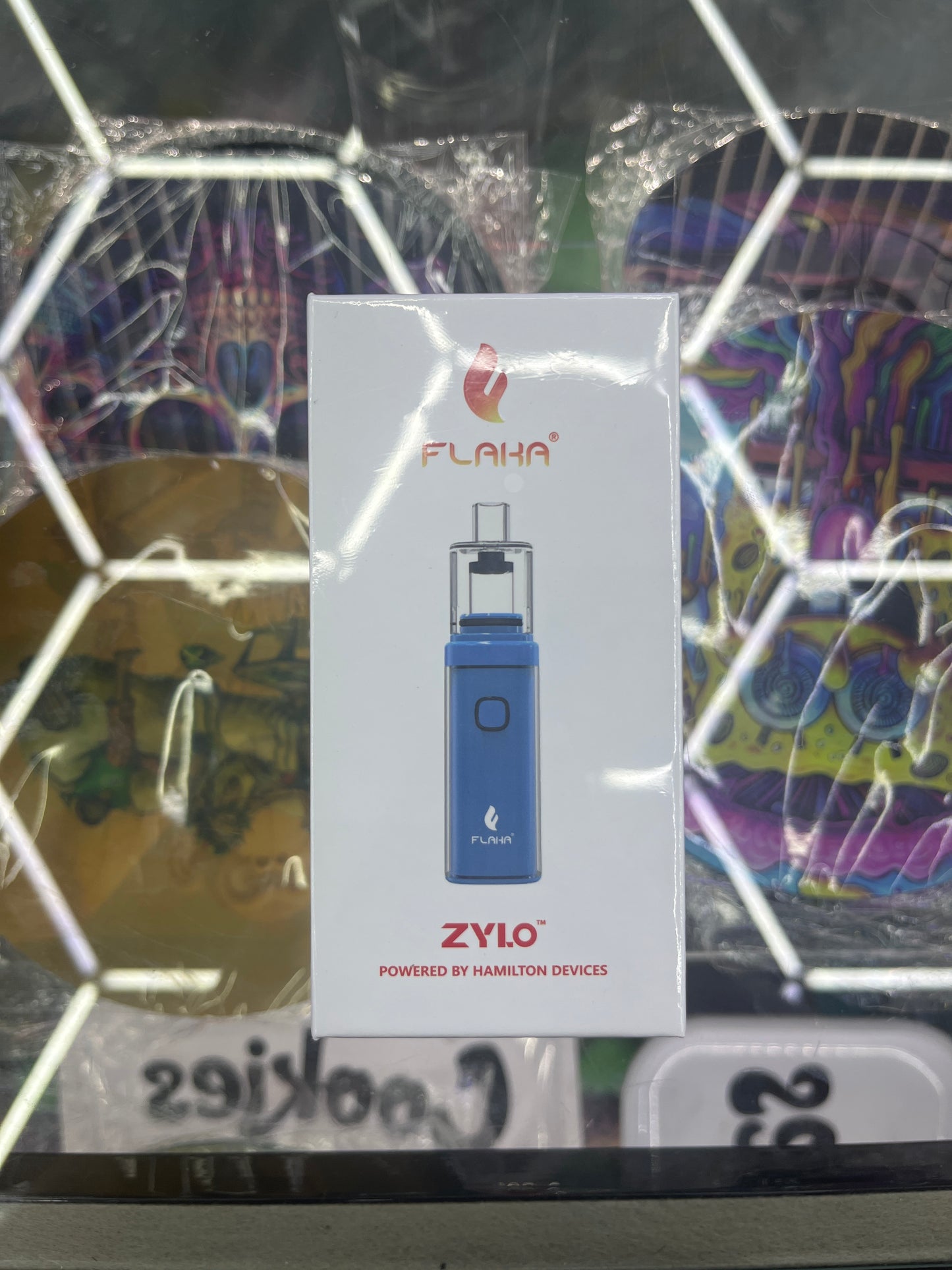 Flaka zylo dab device powered by Hamilton devices light blue