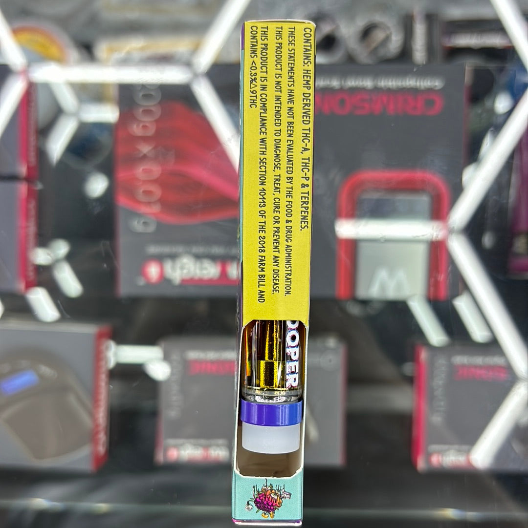 Looper lifted series,amnesia haze, 2g live resin vape cartridge