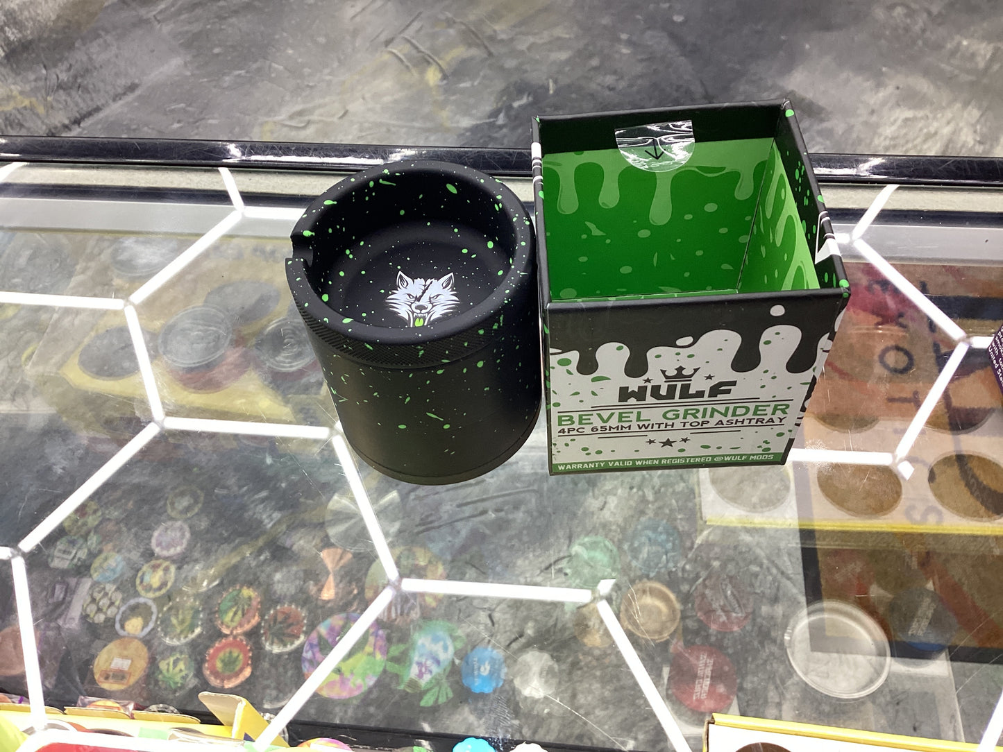 Wulf bevel grinder with top ashtray