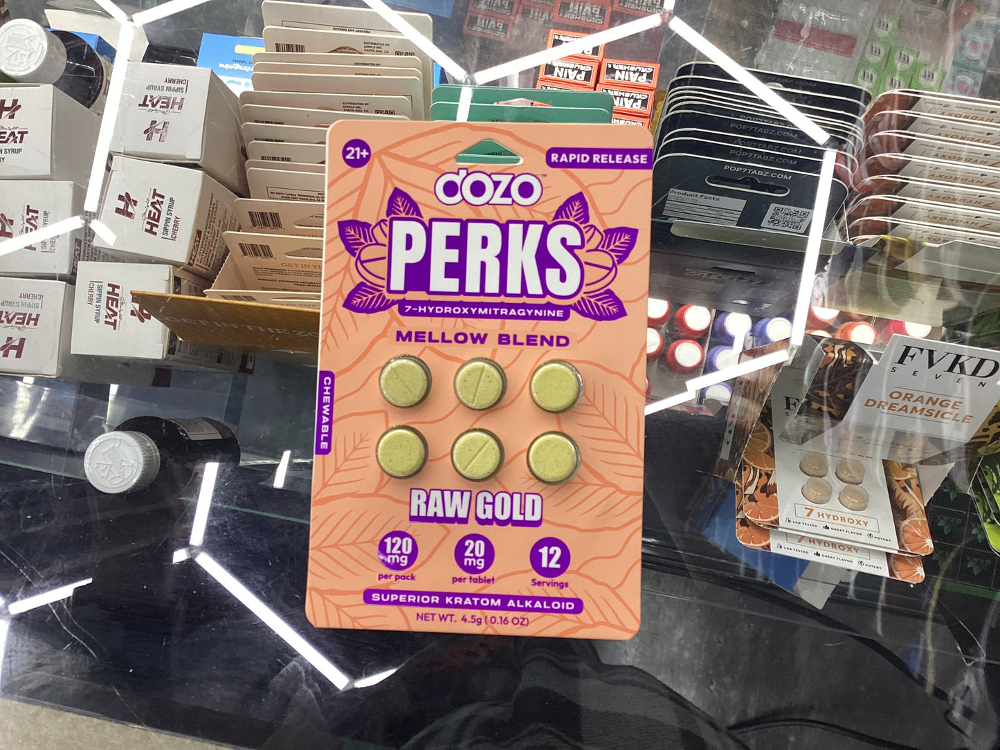 Perks 7hydro mellow blend raw gold 20mg