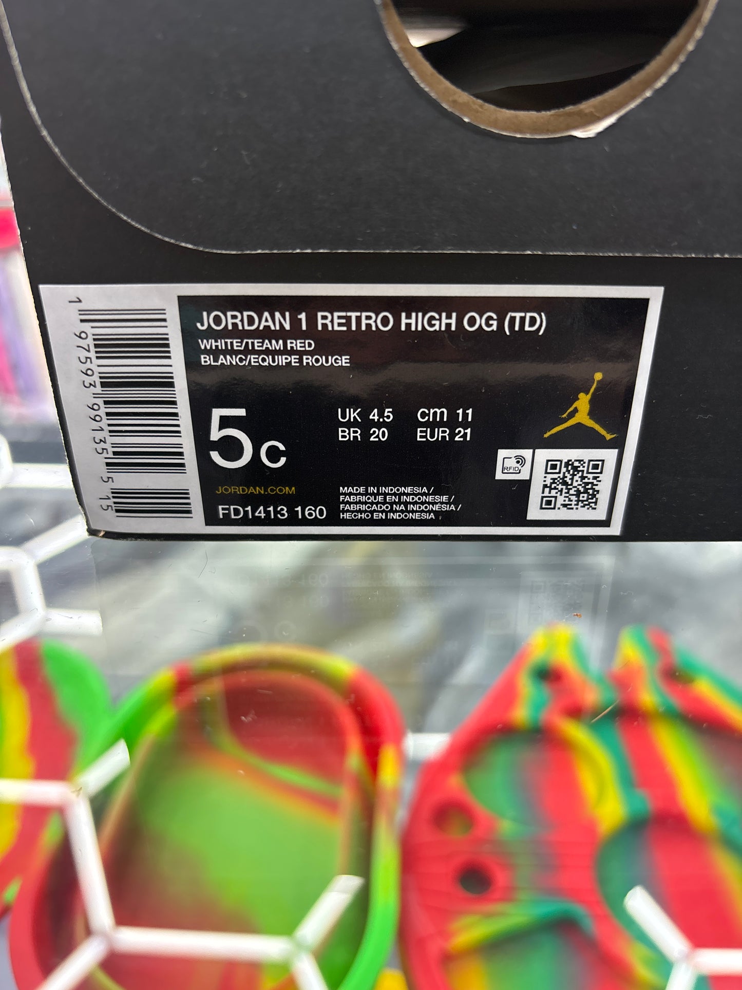 Jordan one retro high OGTD white/team red 5C