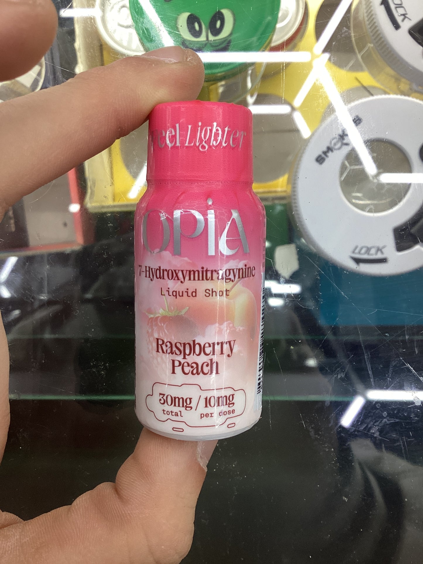 Opia raspberry peach liquid shot 30mg