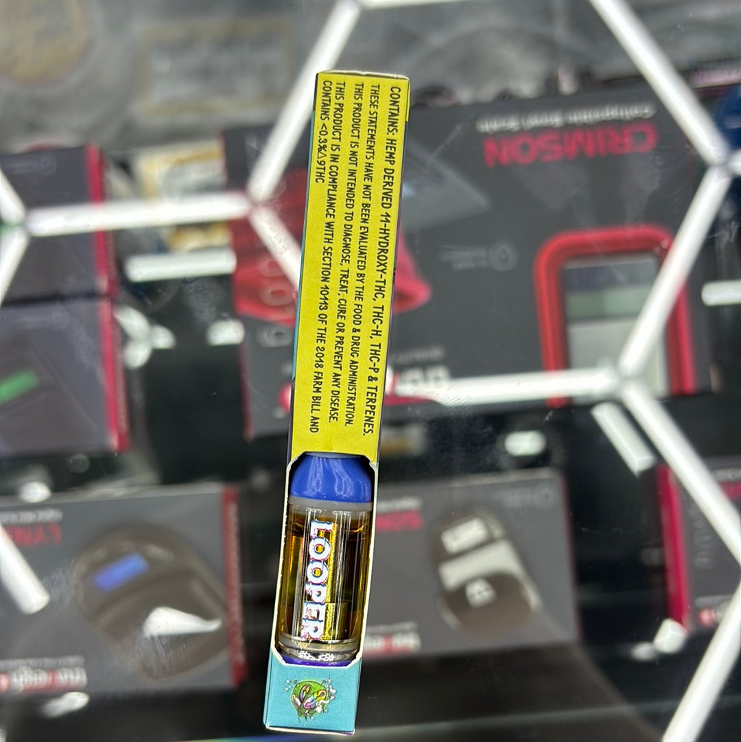 Looper lifted series, miracle alien cookies, 2g live resin vape cartridge