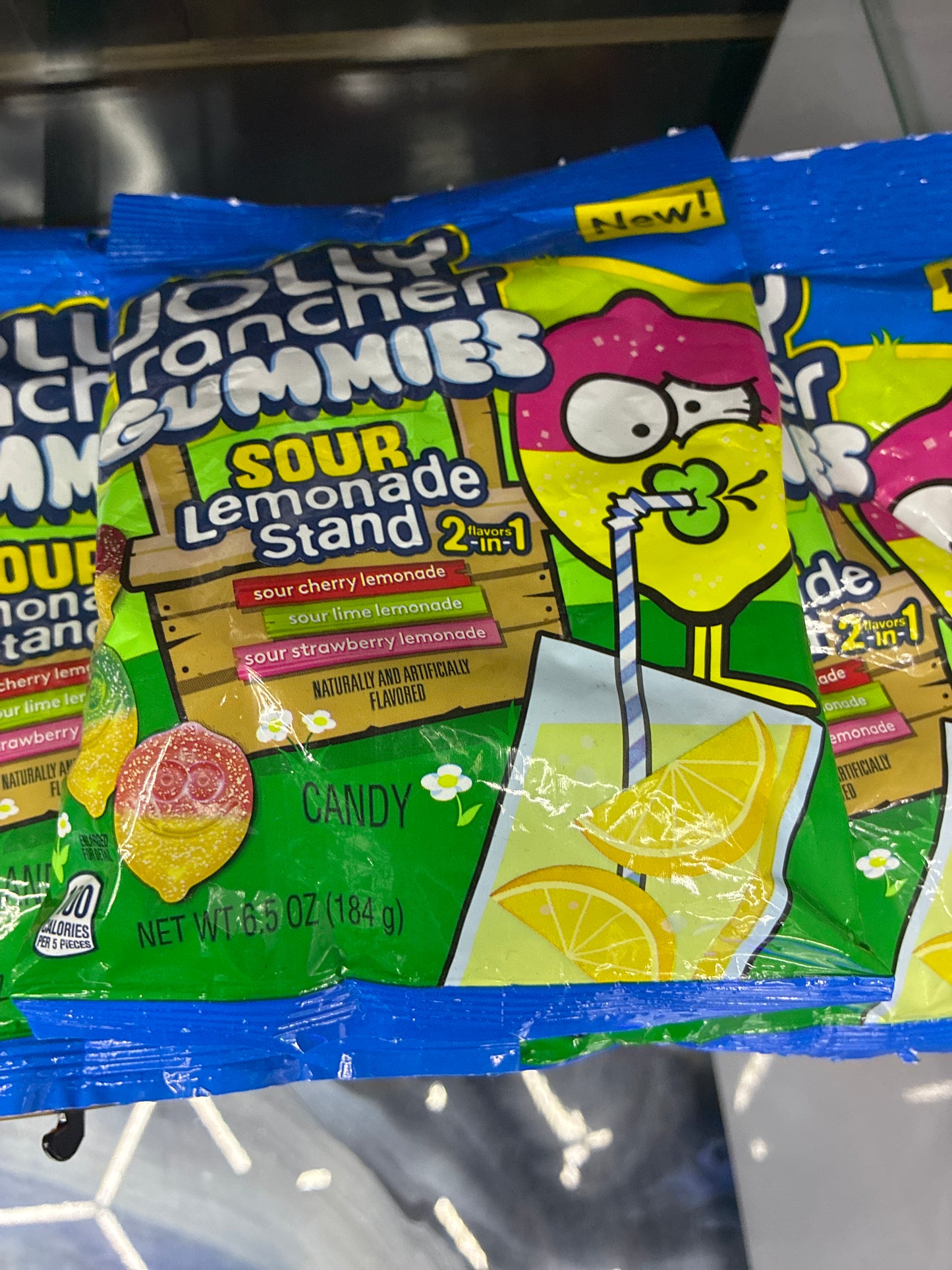 Jolly rancher gummies sours lemonade stand 2 in 1 candy