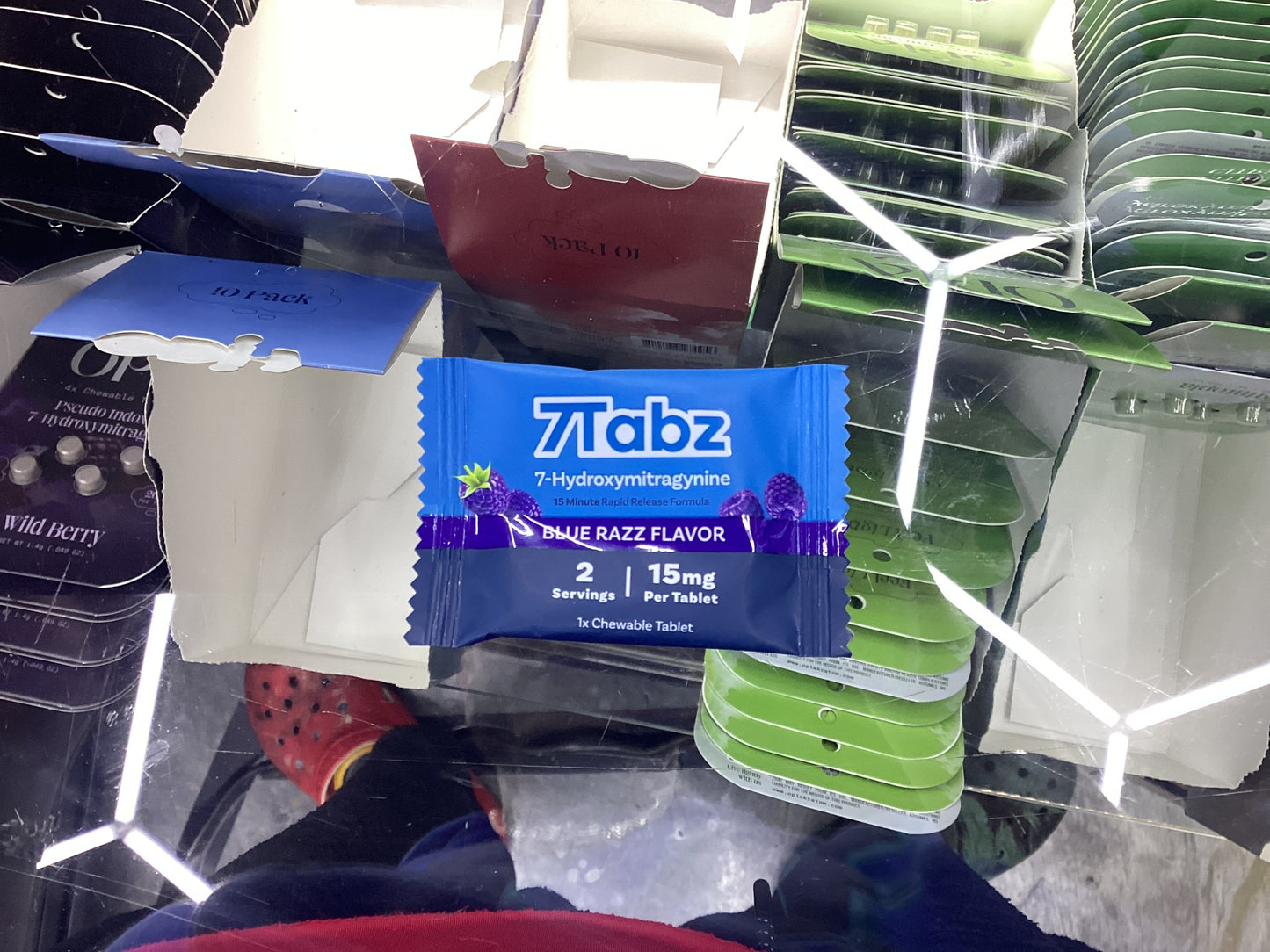 7tabz 7 hydroxymitragynine blue razz 15mg 2 servings