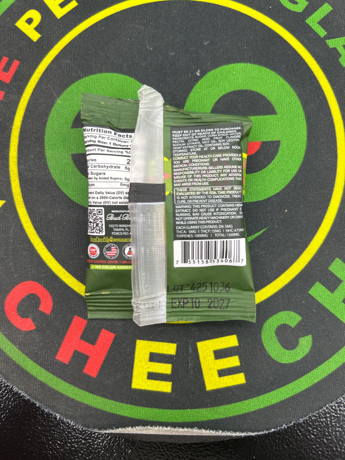 Bud buddy, dual flavor collection 1500mg thcp gummy’s citrus shortcake tart