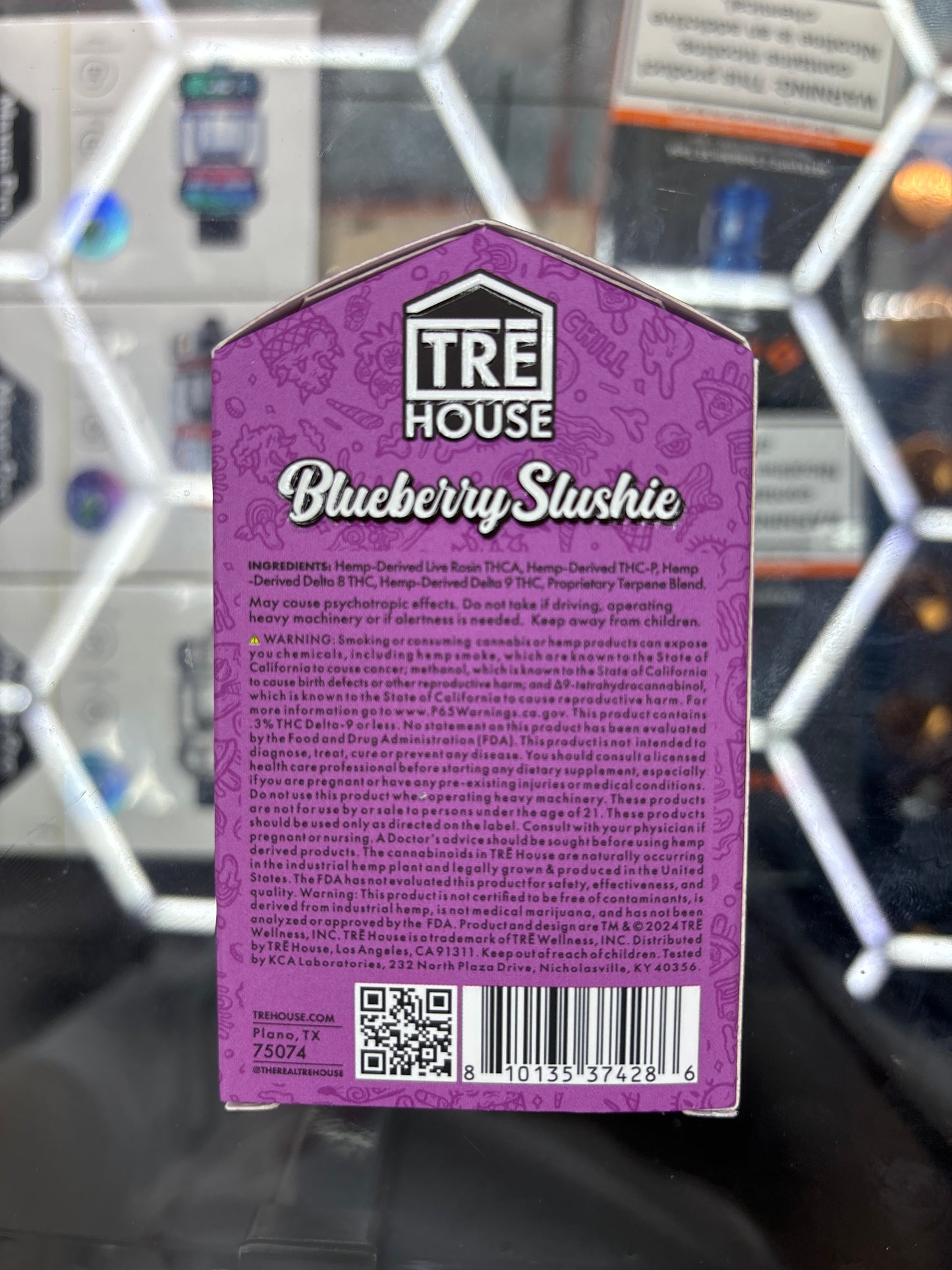 Tre house THCA live rosin blueberry slushie indica