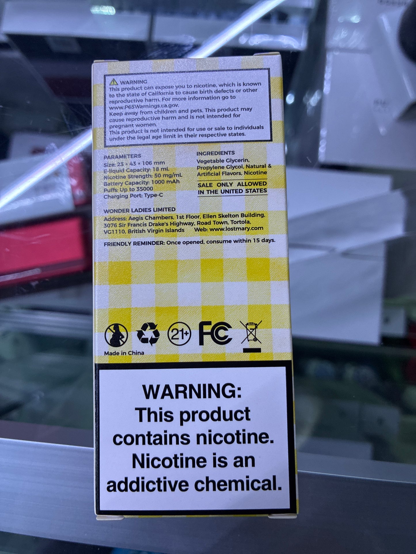 Lost Mary blue razz lemonade edition 35k