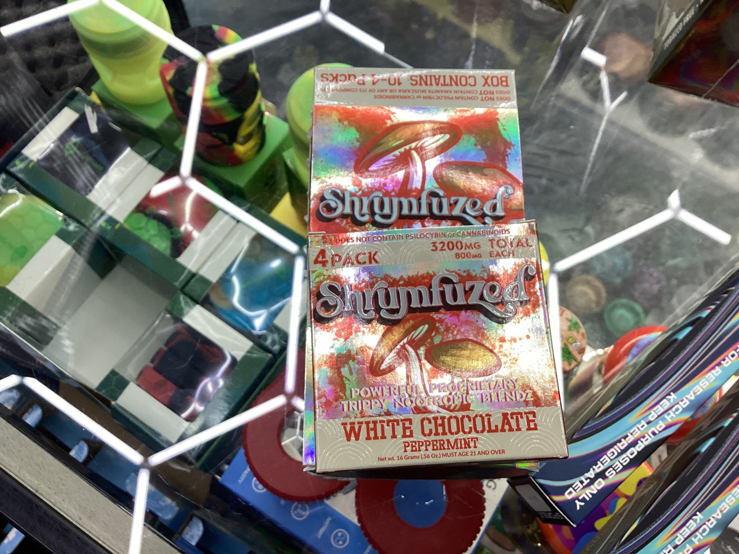 Shrumfuzed 4pack shroom white chocolate