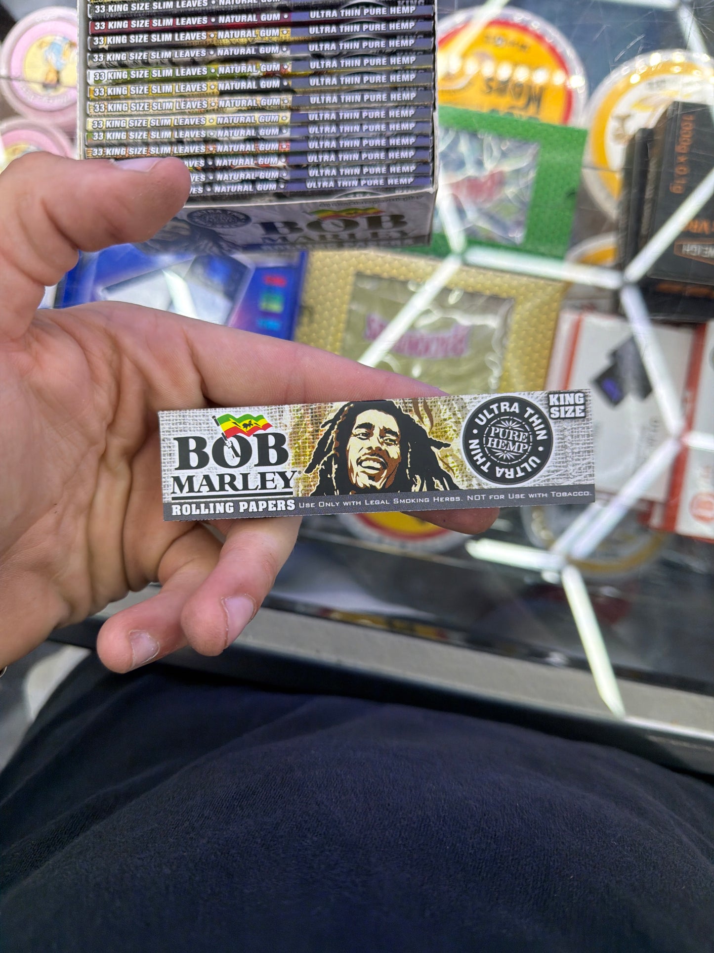 Bob Marley unbleached organic hemp cigarette paper extra long leaves