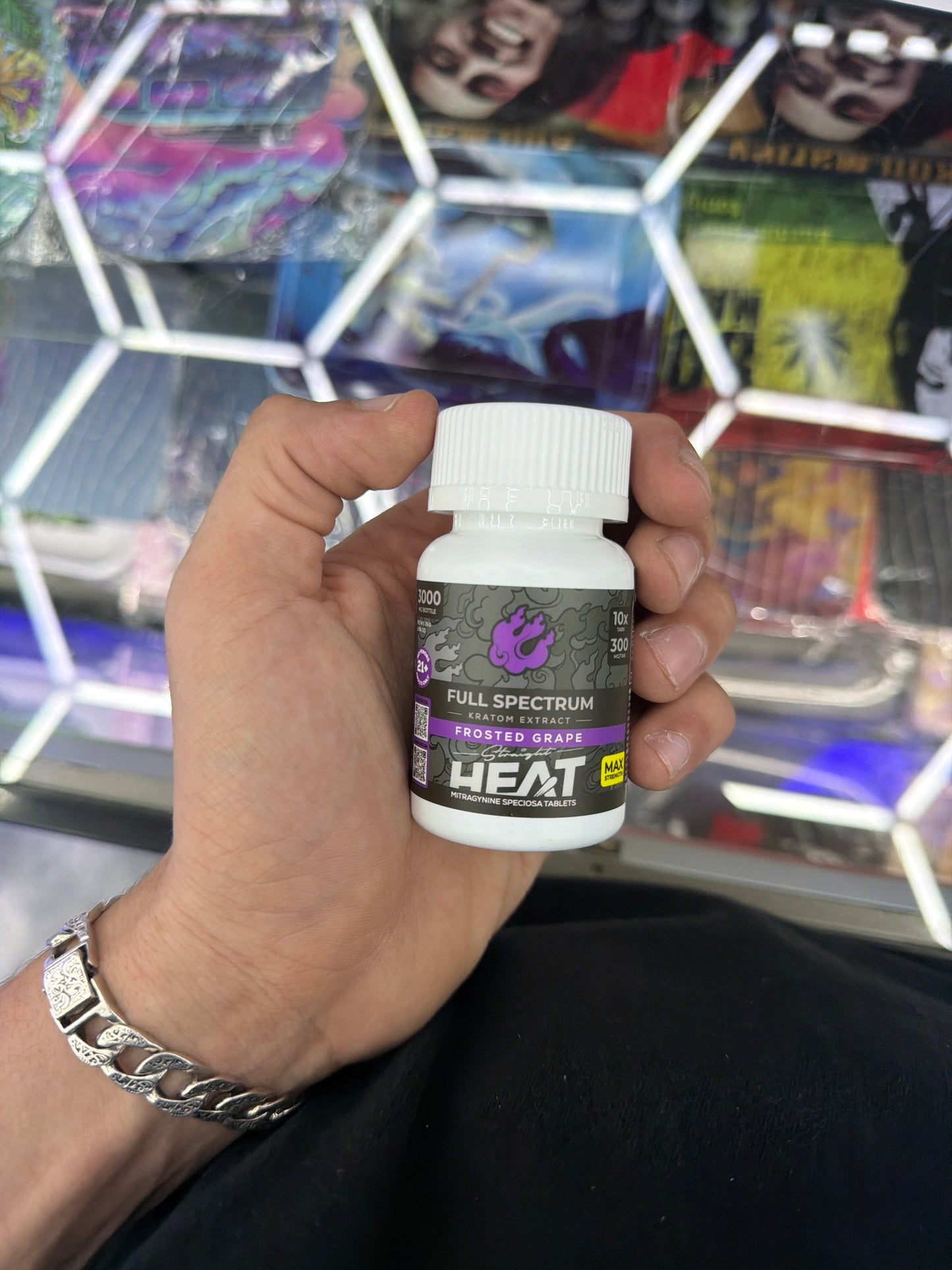 Heat Full Spectrum Kratom Extract 10x 300mg Frosted Grape