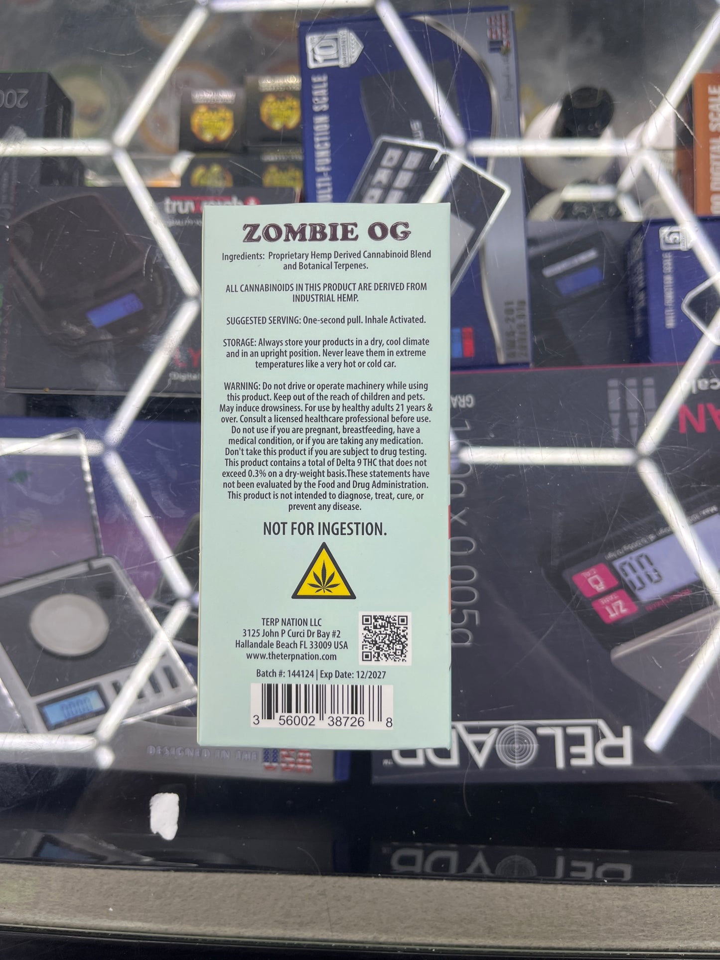 Smak’d thcp 2ml disposable zombie og indica