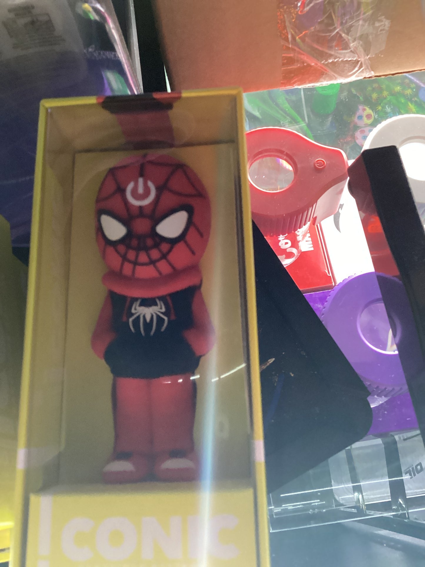 Iconic cartridge spiderman battery red /black