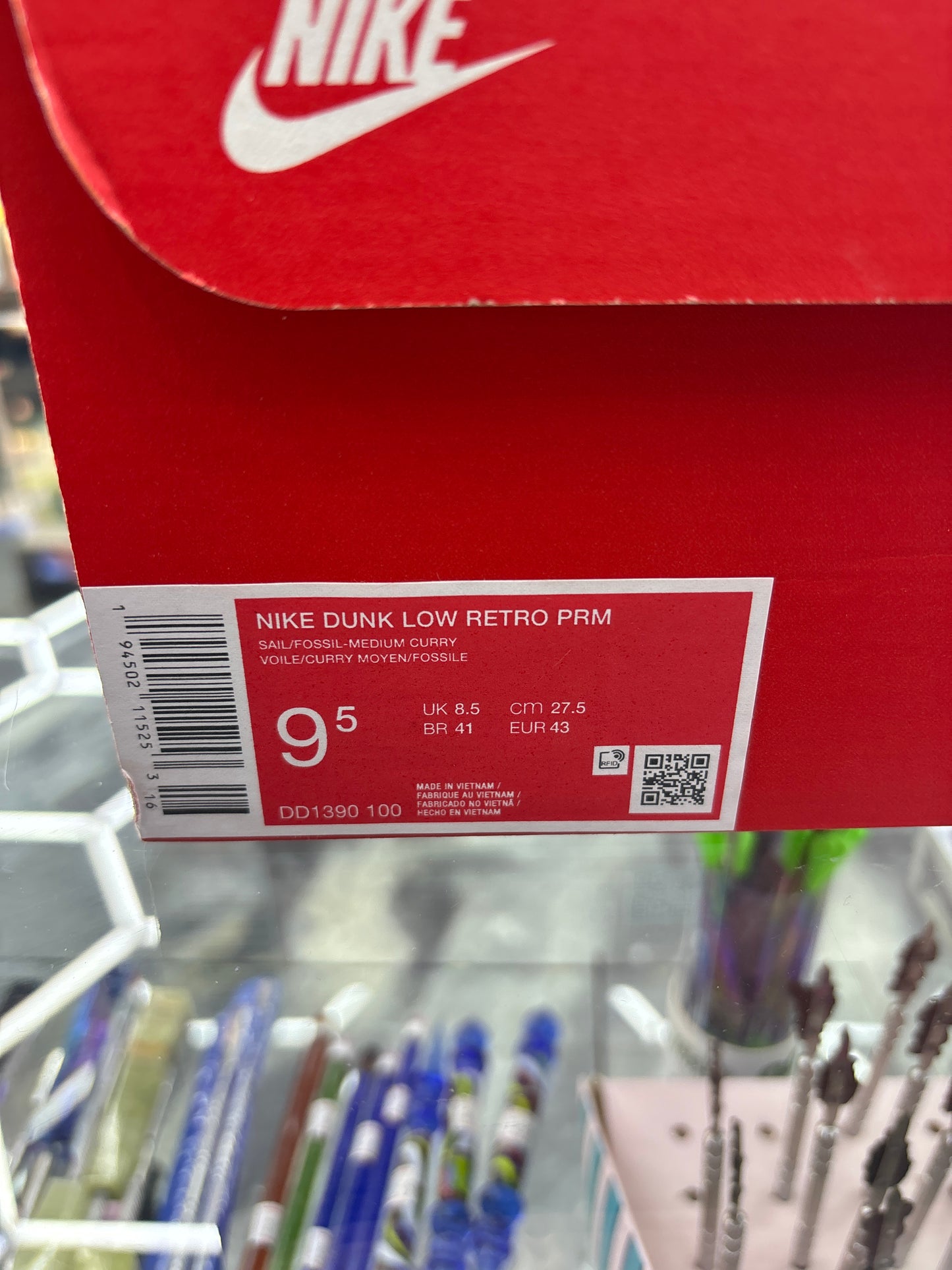 Nike dunk low retro rpm sales/fossil, medium curry 9.5m