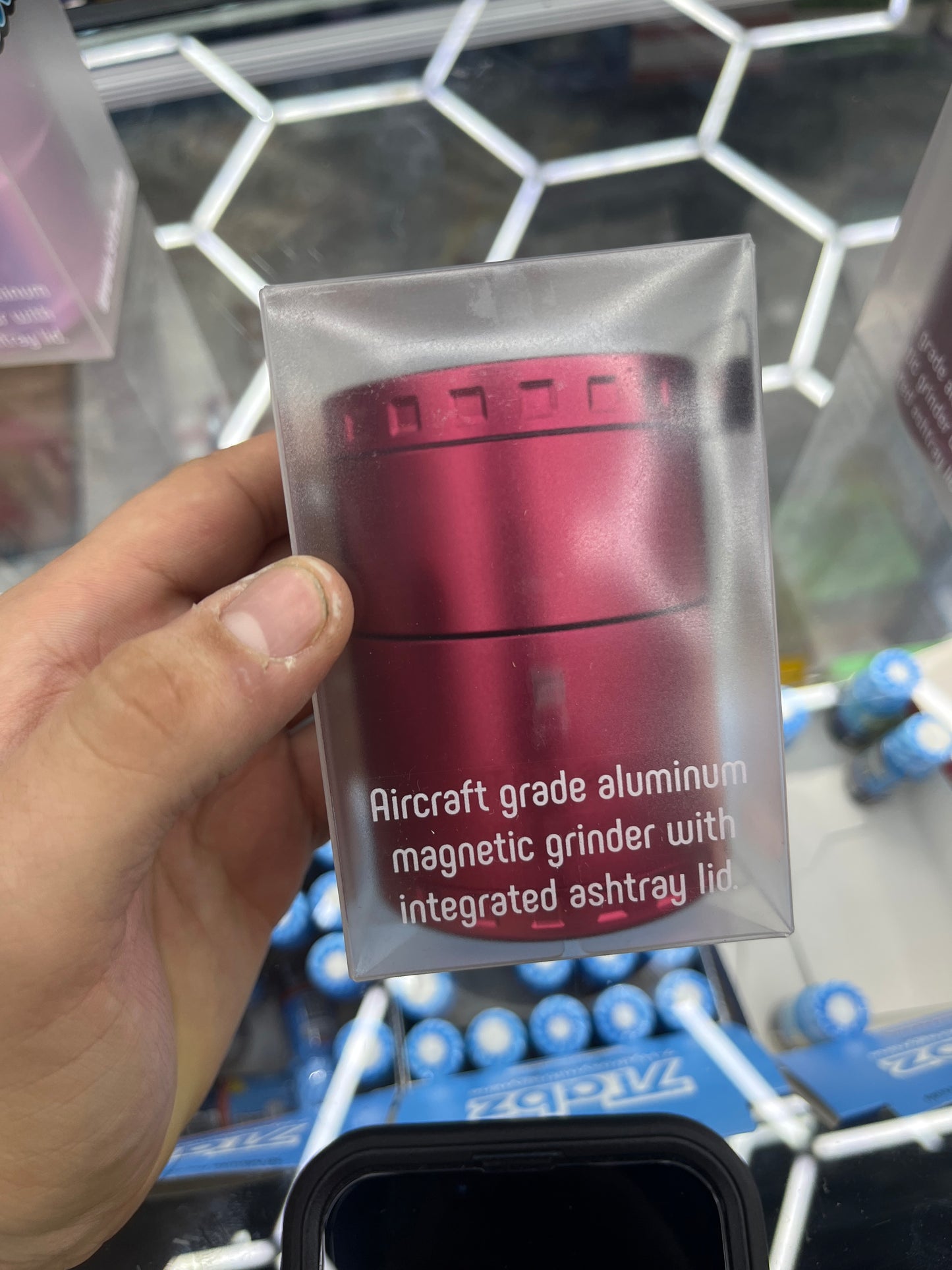 Strio ash grinder rose red