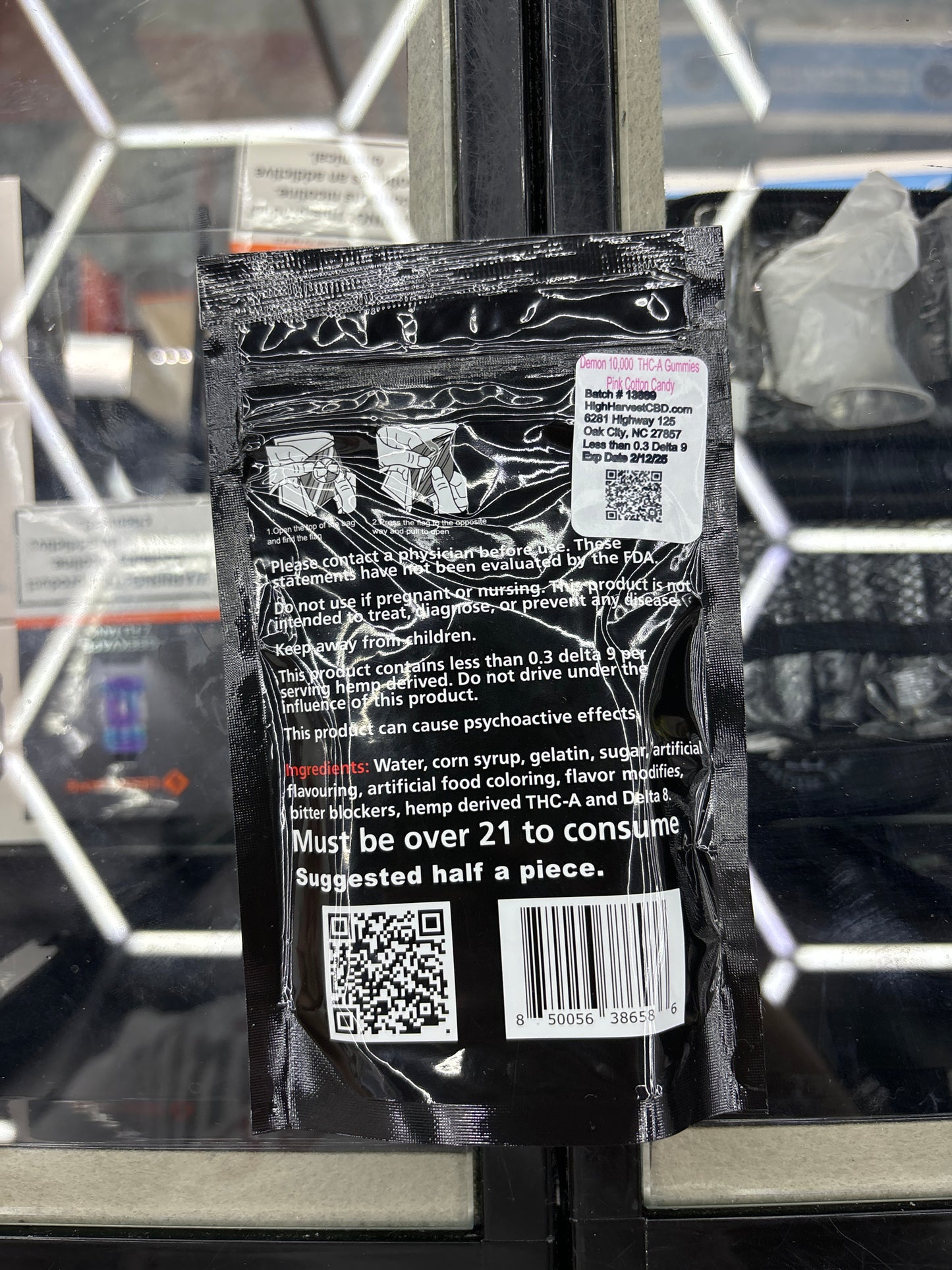 The demon gummies pink cotton candy 10,000mg