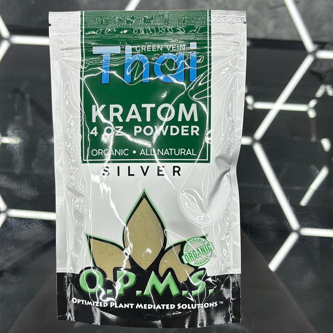 Opms thai kratom powder 4oz silver