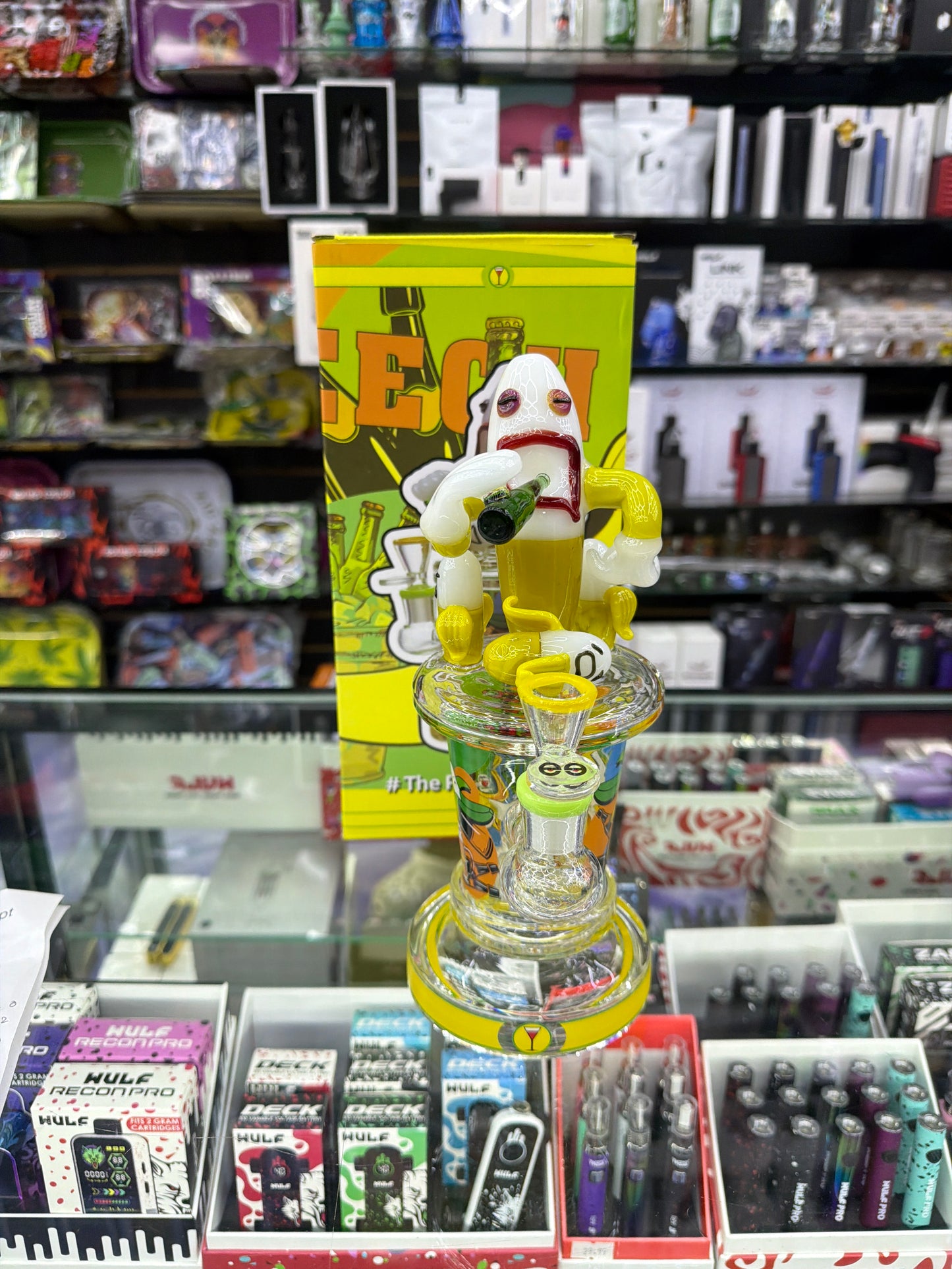 Cheech Glass - 10" Drunk Banana Rig Water Pipe
