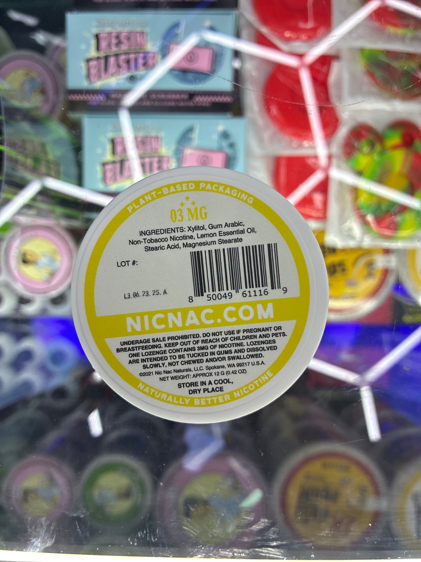 NICNAC NATURALS 15ct 03mg Lemon