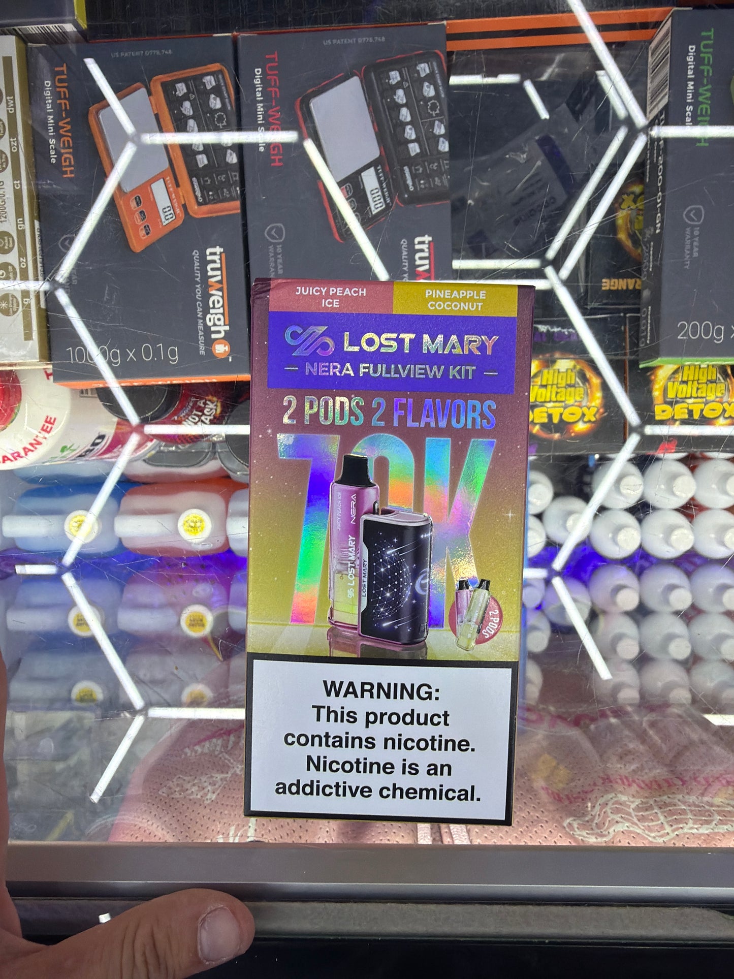 Lost Mary nera fullview kit 70k hits juicy peach ice/ Pineapple coconut