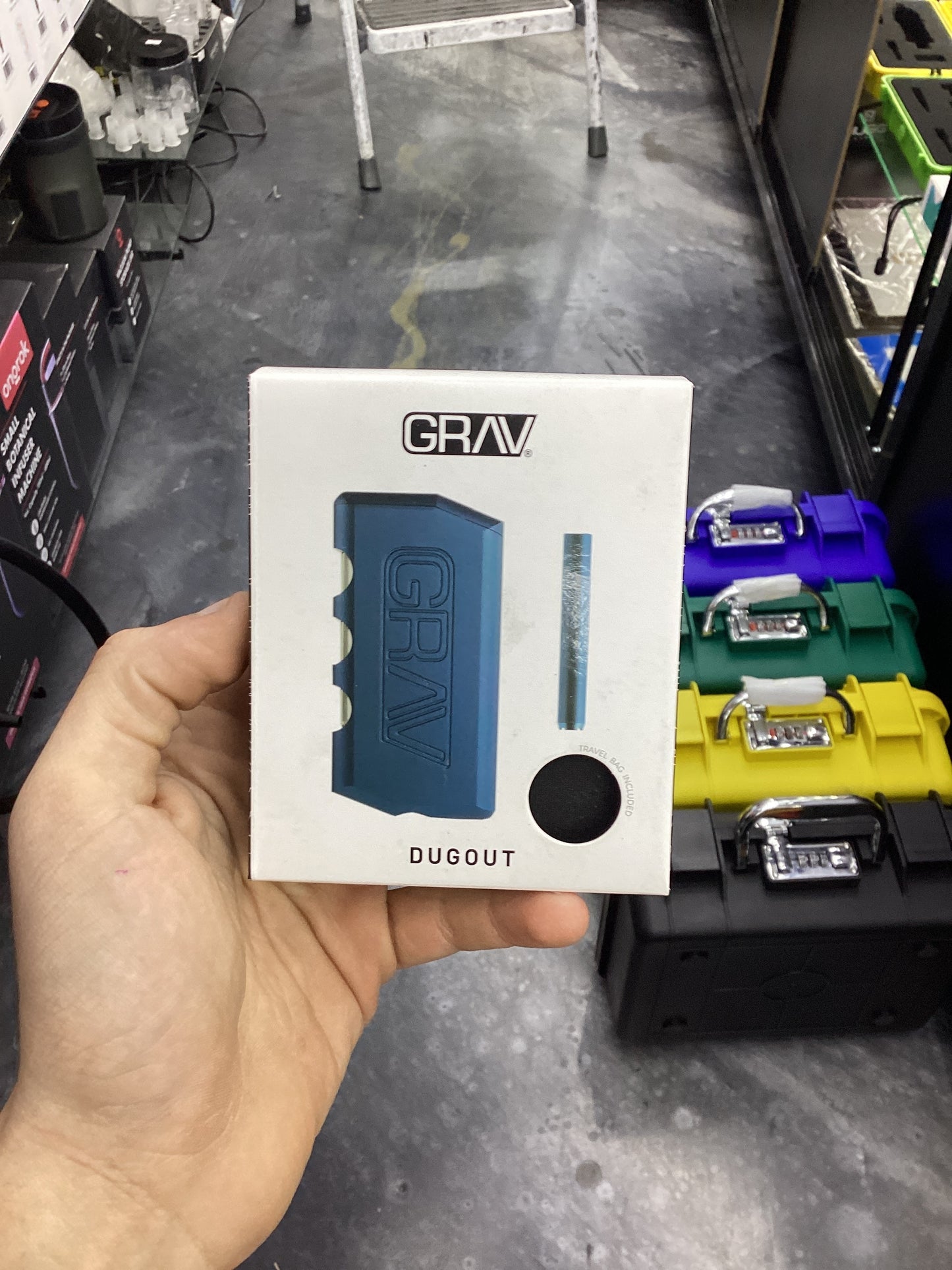 GRAV dugout with travel bag blue