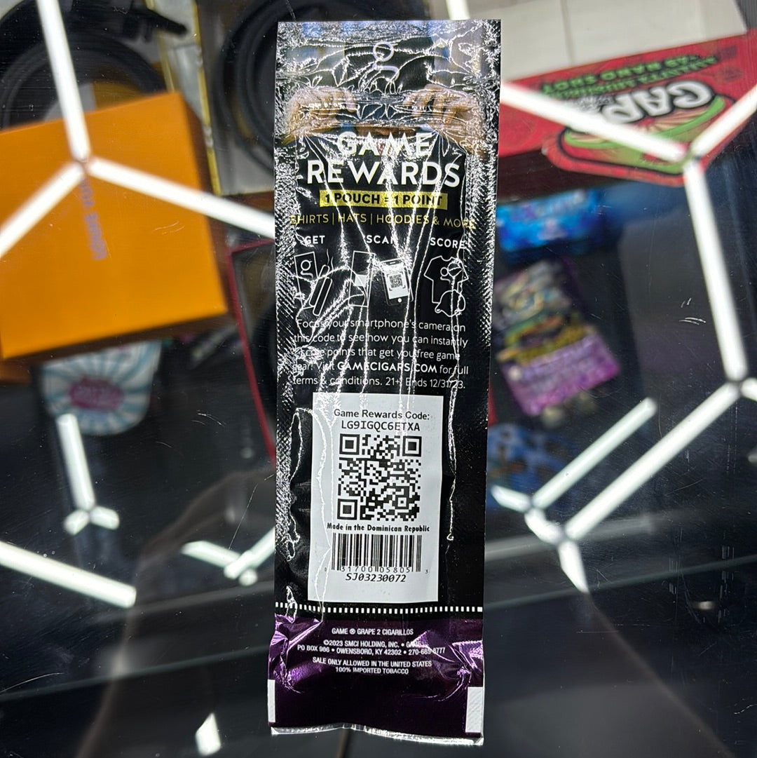 Game grape cigarillos