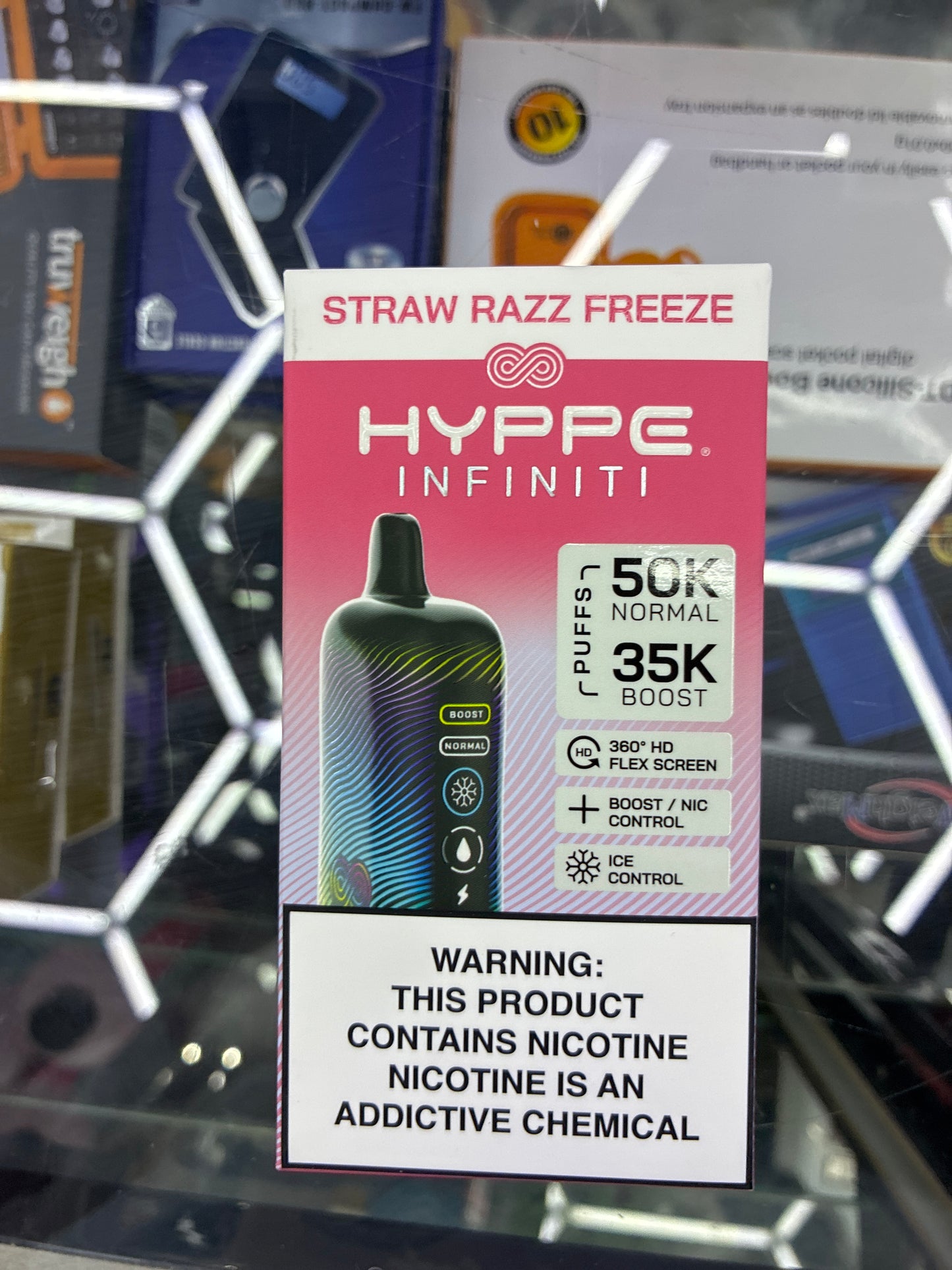HYPPE INFINITY 50K puffs straw razz freeze