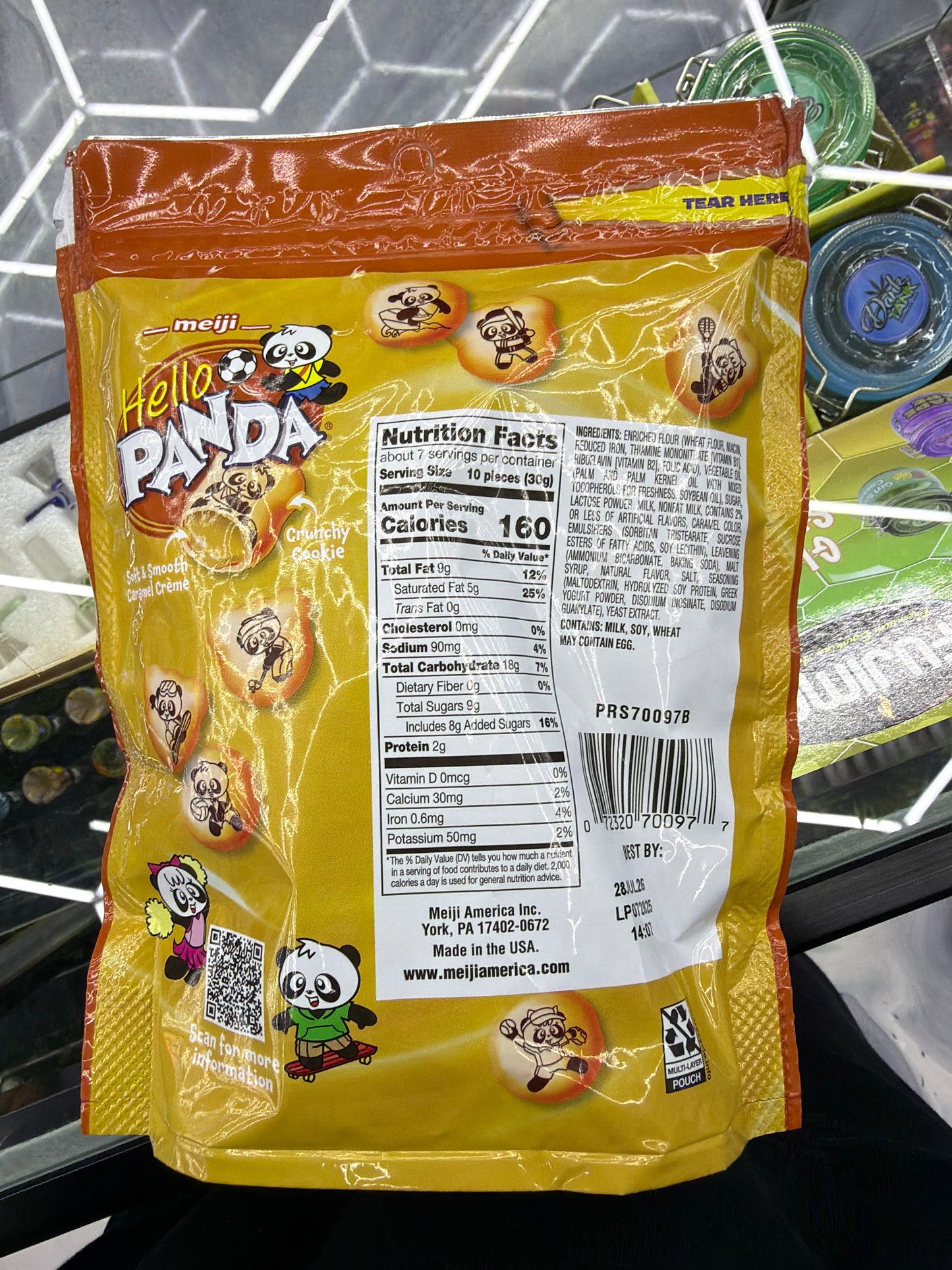 Hello Panda Bite Size Crunchy Cookie Caramel