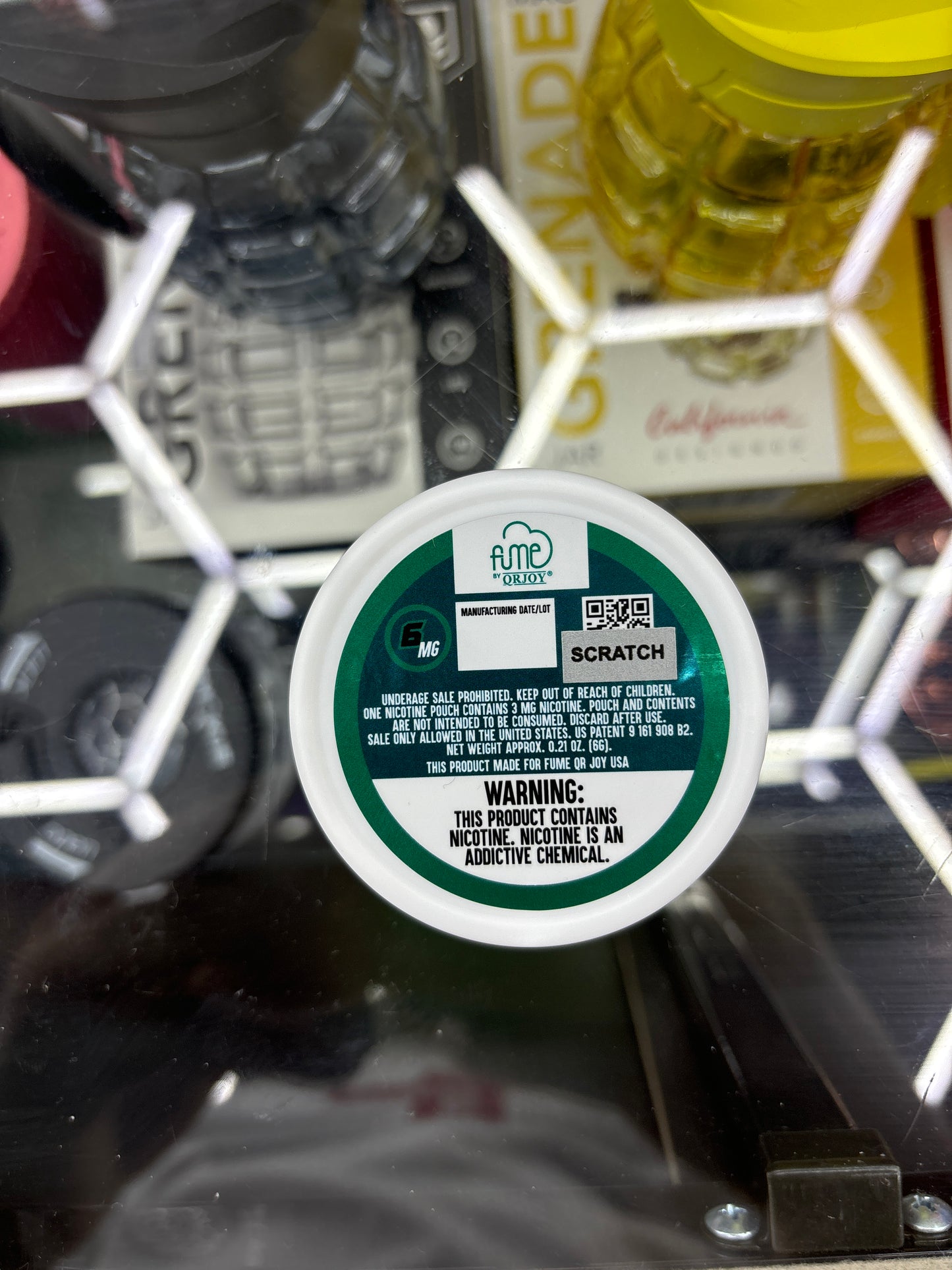 Fume nicotine pouches, spearmint 6MG 20 pouches