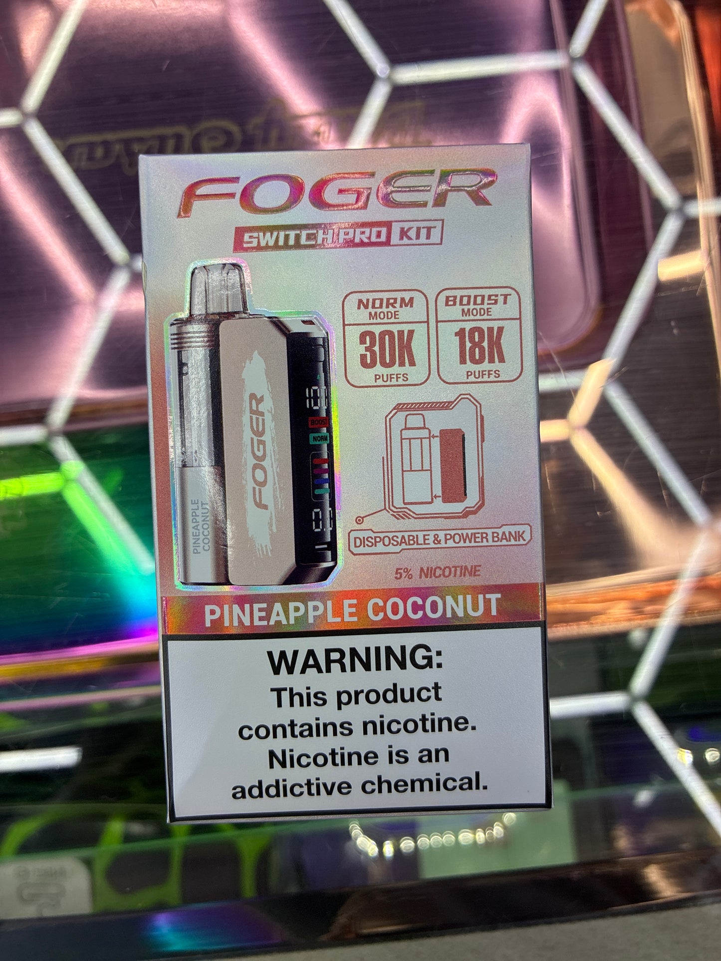 Fogger switch pro disposable kit 30k puffs pineapple coconut