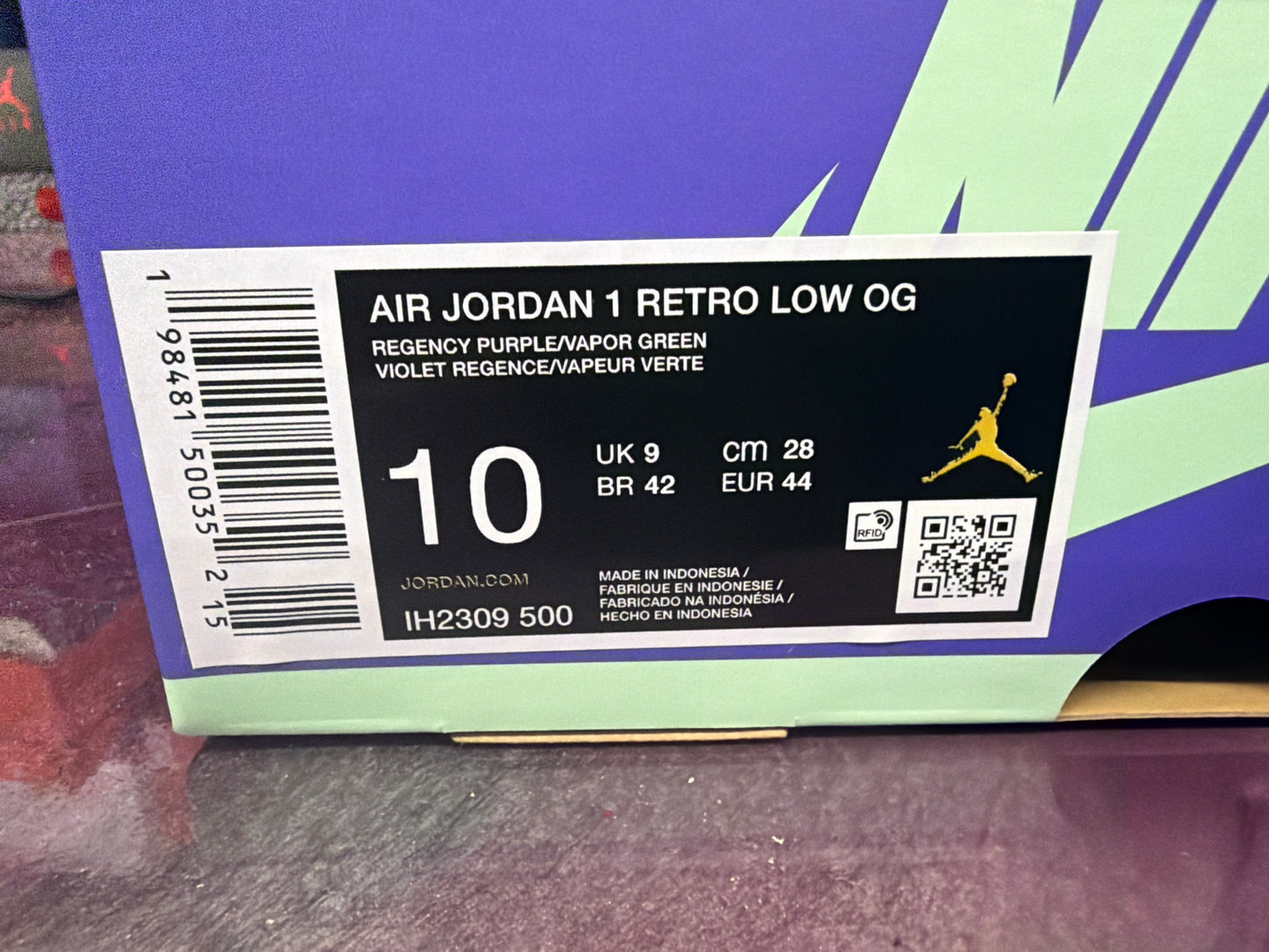 Jordan 1 Retro Low OG Zion Williamson Voodoo Alternate Size 10