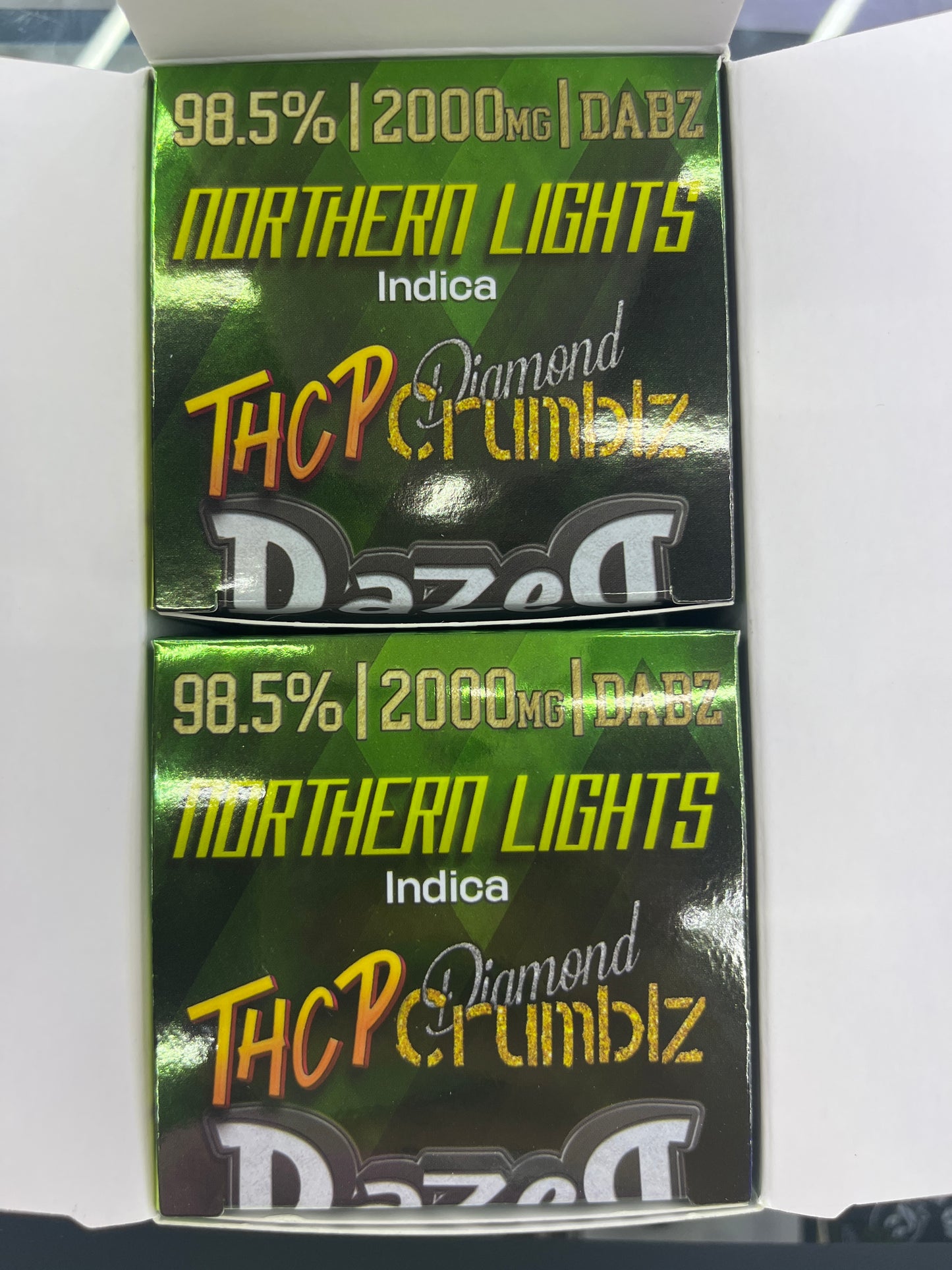 Dazed thcp diamond crumble 2g northern lights indica