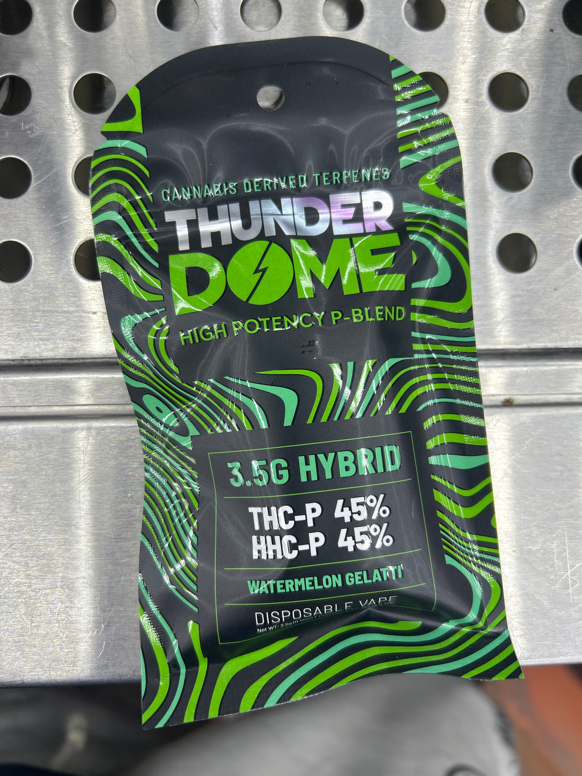 Thunder Dome Thc-p hhc-p blend 3.5g disposable watermelon gelatti