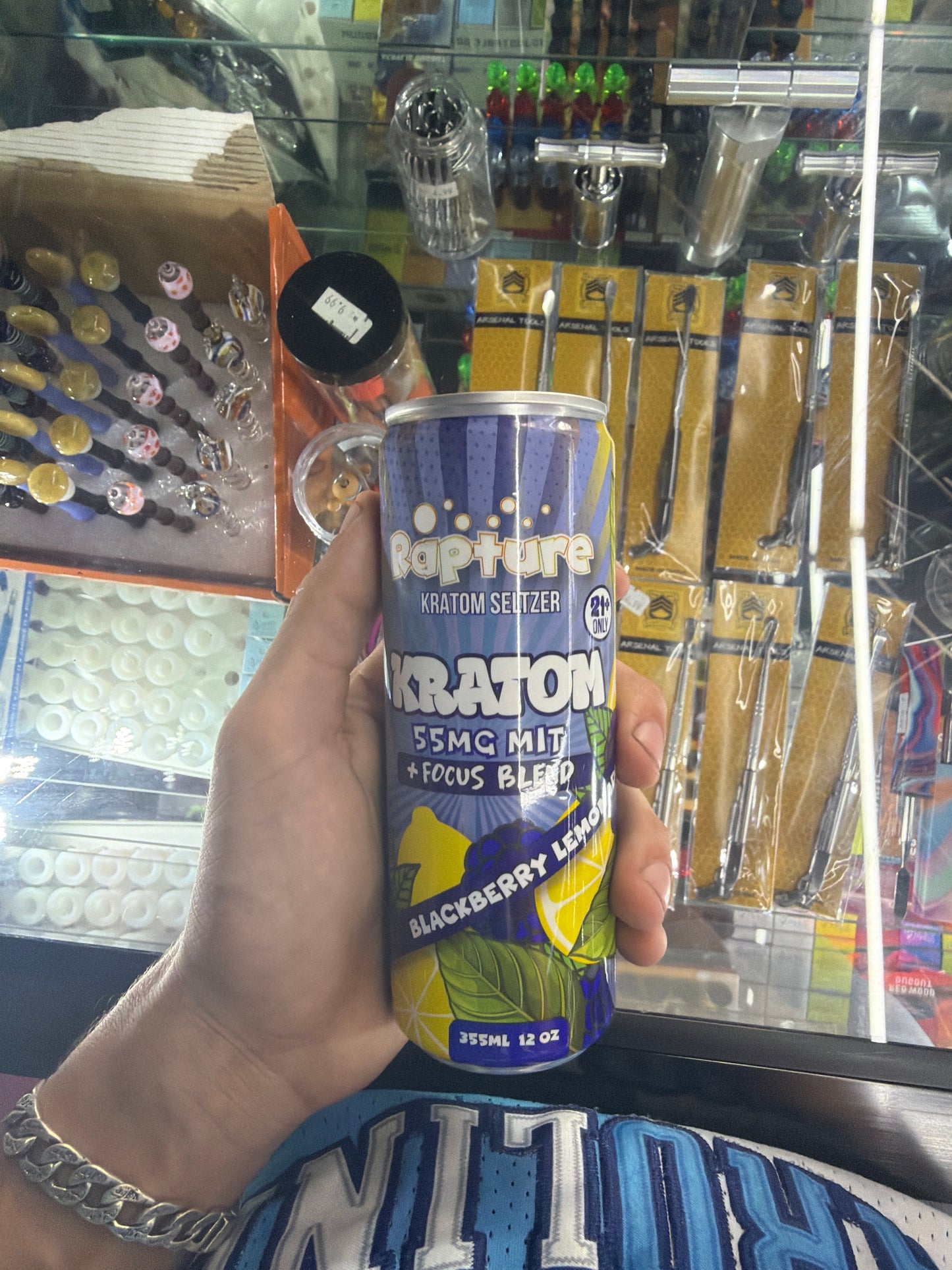 Rapture Kratom Seltzer Focus Blend 55mit Blackberry Lemonade