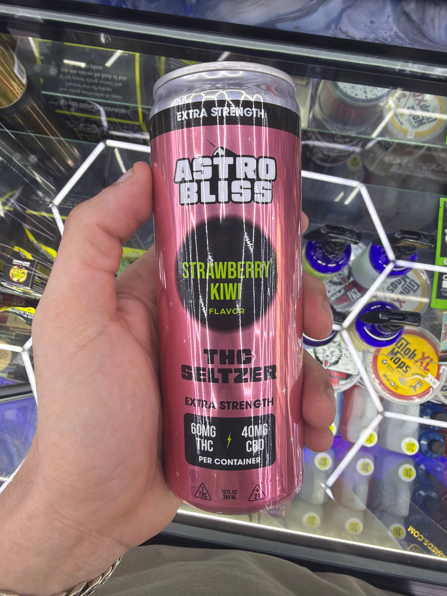 Astro Bliss Thca seltzer 60/40 strawberry kiwi