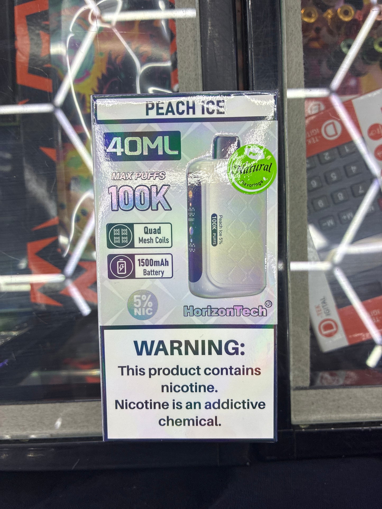 HorizonTech 100k Max puffs peach ice