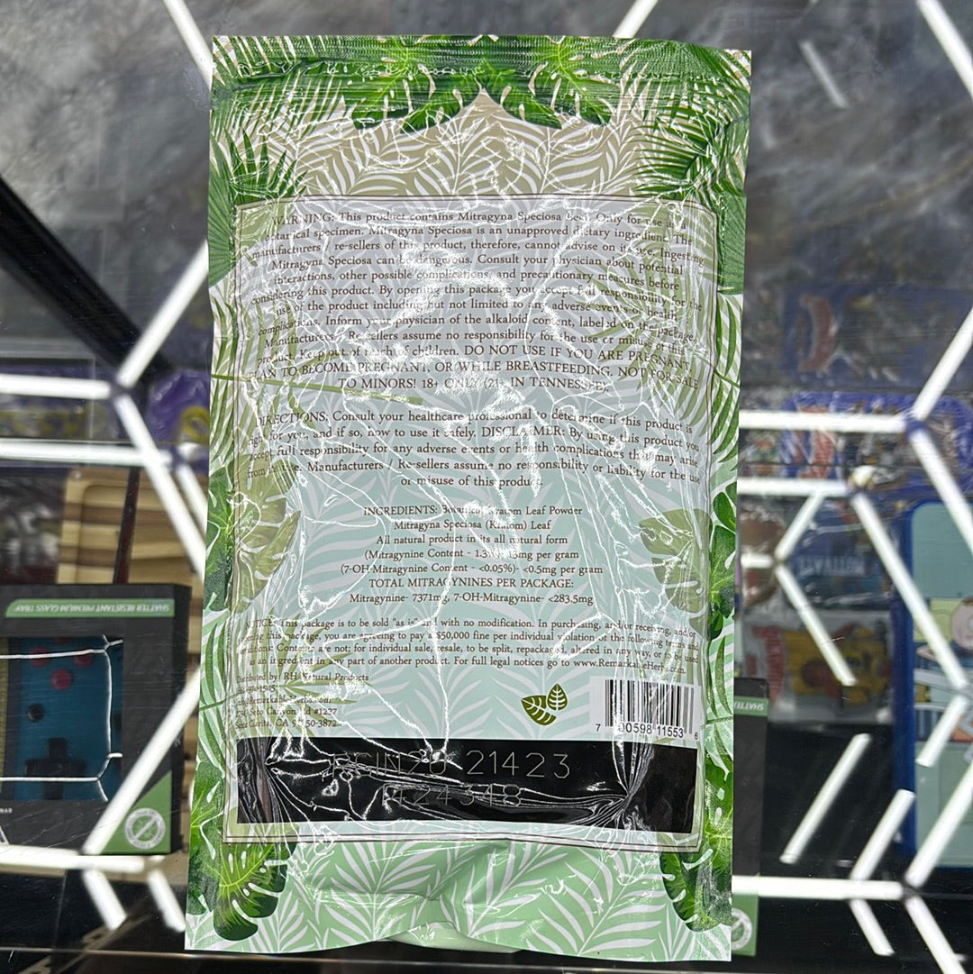 Remarkable herbs, indo Kratom , green vein mitragyna speciosa 20oz powder