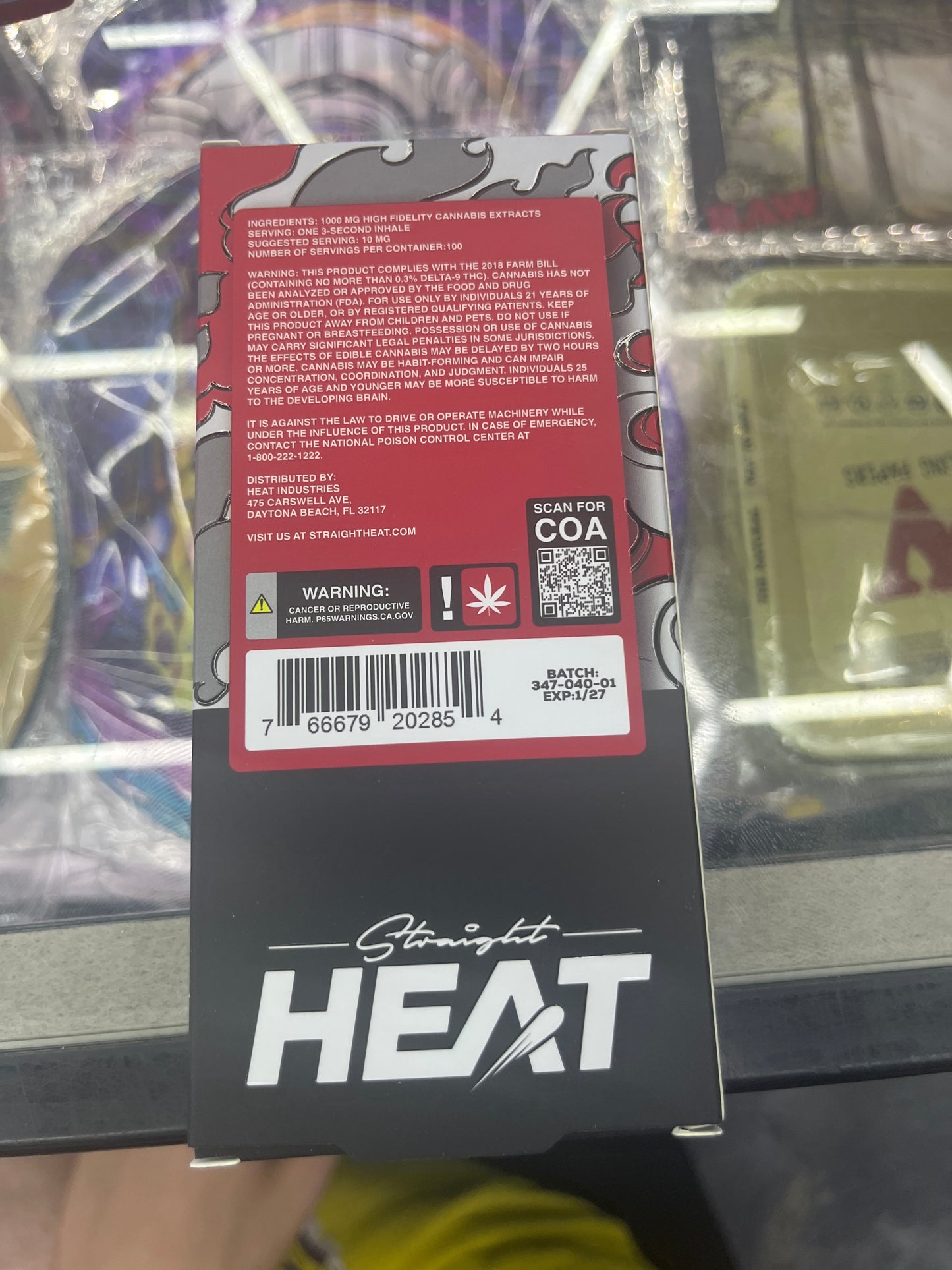 Heat whole plant flash frozen extract 1g empire sour sativa