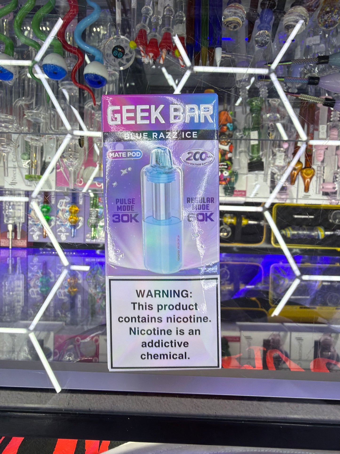 Geekbar Mate Pod 30k/60k hits Blue Raz Ice