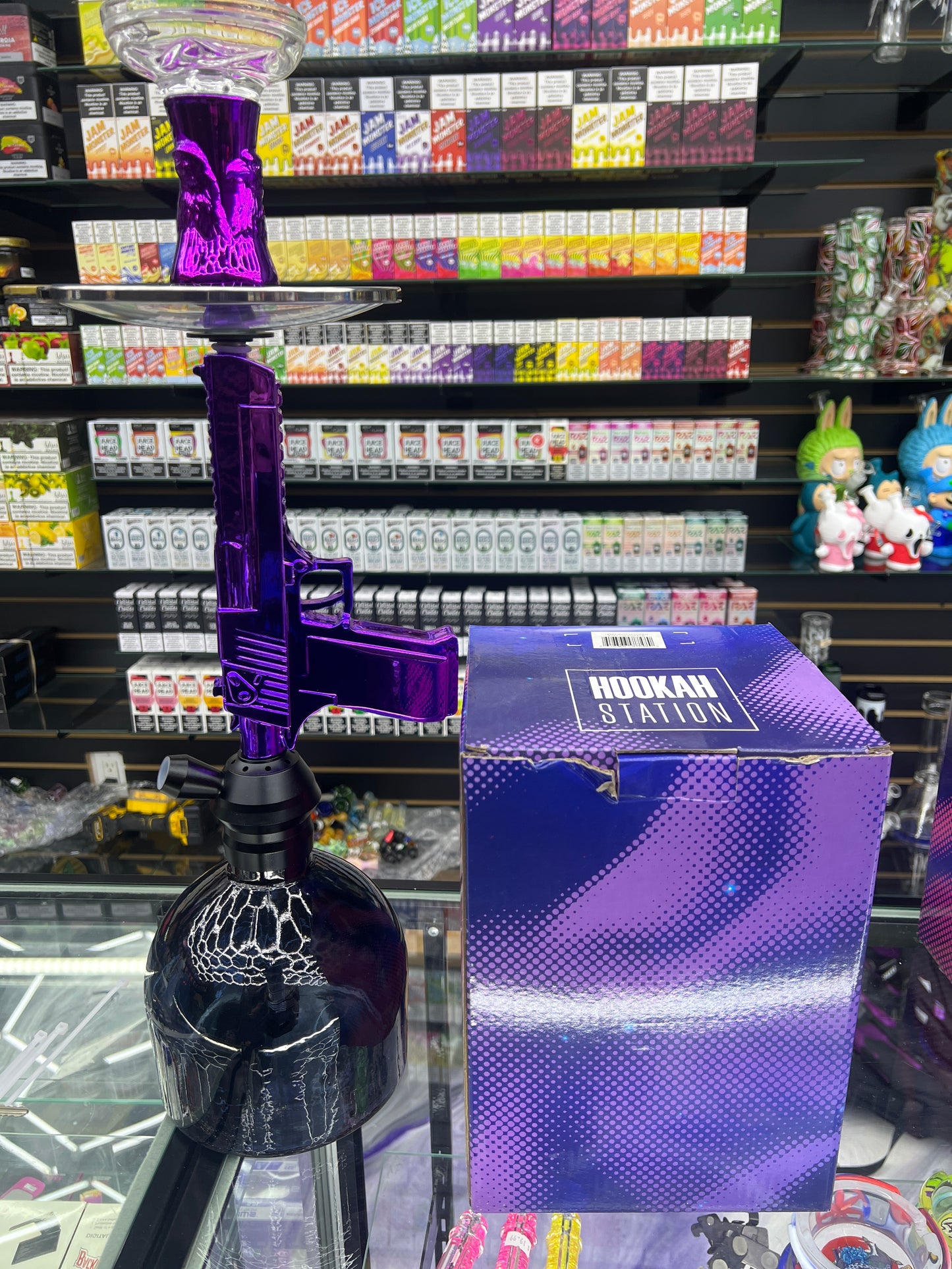 Gun hookah station purple
