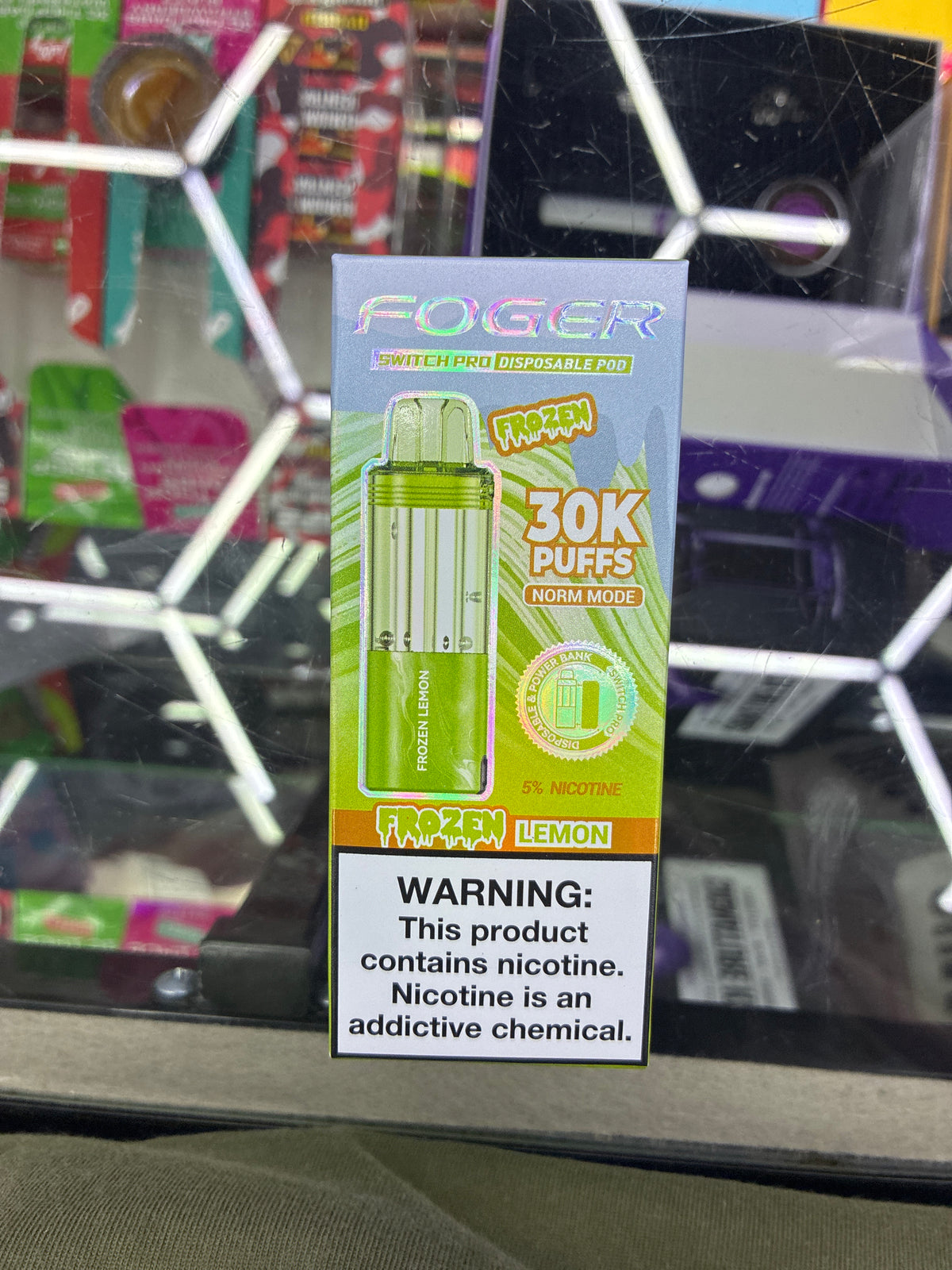 Fogger switch pro disposable pod 30k puffs frozen lemon