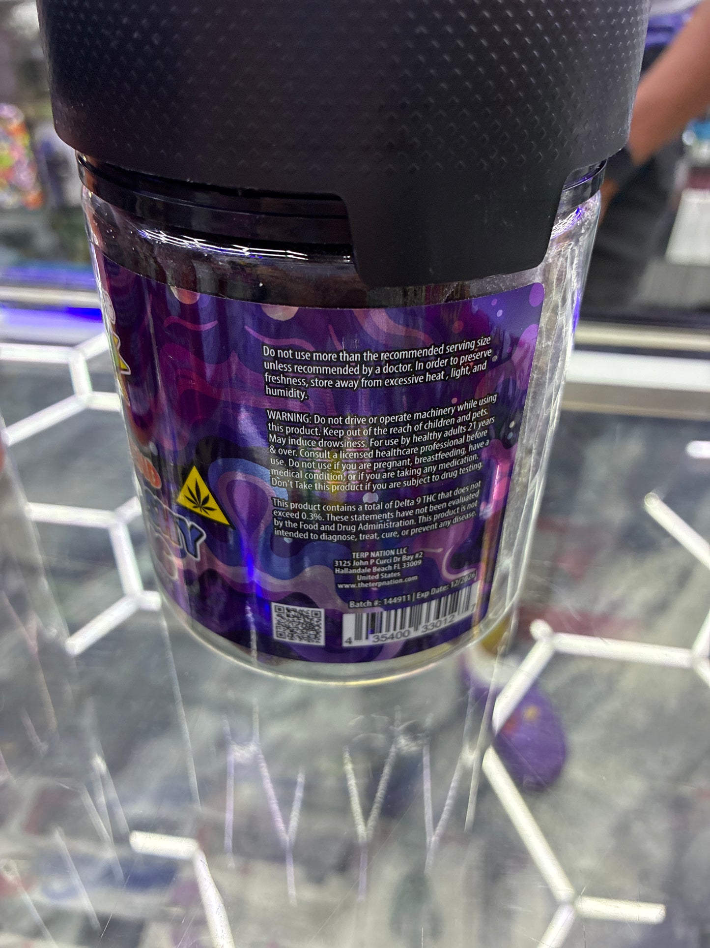 Smack’d gummies exotic blend grape slush 50,000mg 50ct