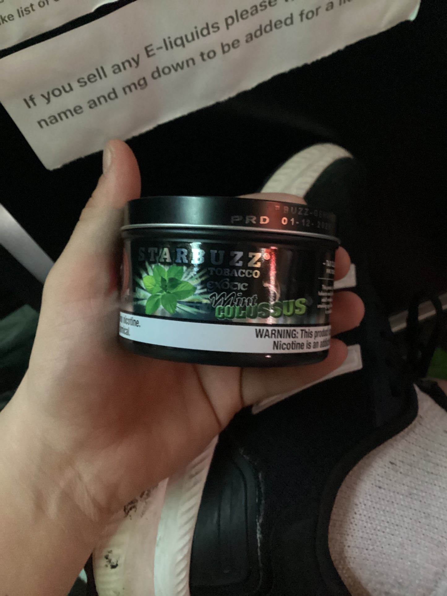 Starbuzz tobacco 100g exotic mint colossus