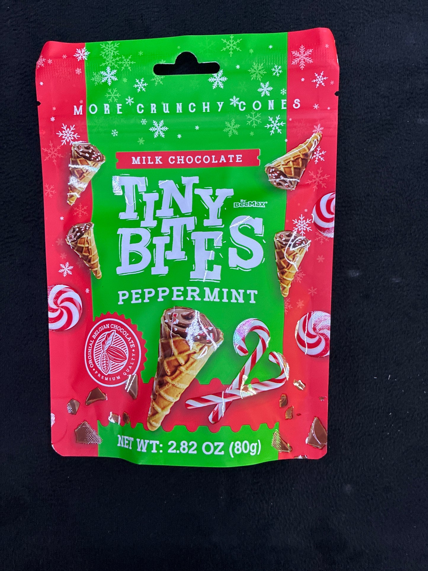 TINY BITES MILK CHOCOLATE PEPPERMINT 2.82oz