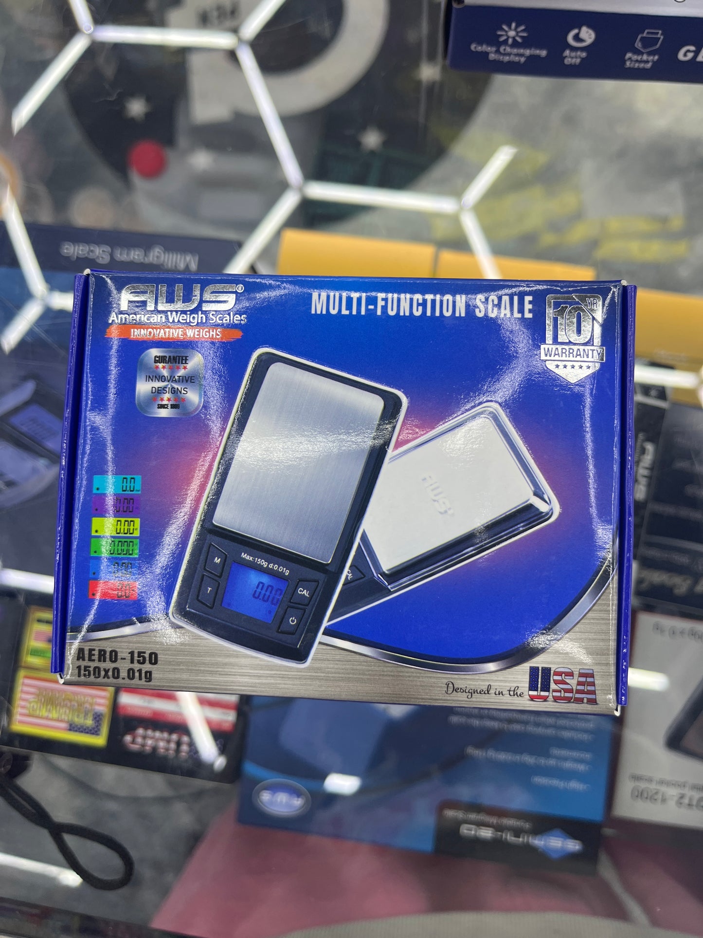 Aws scale areo 150g x.01g areo-150-black