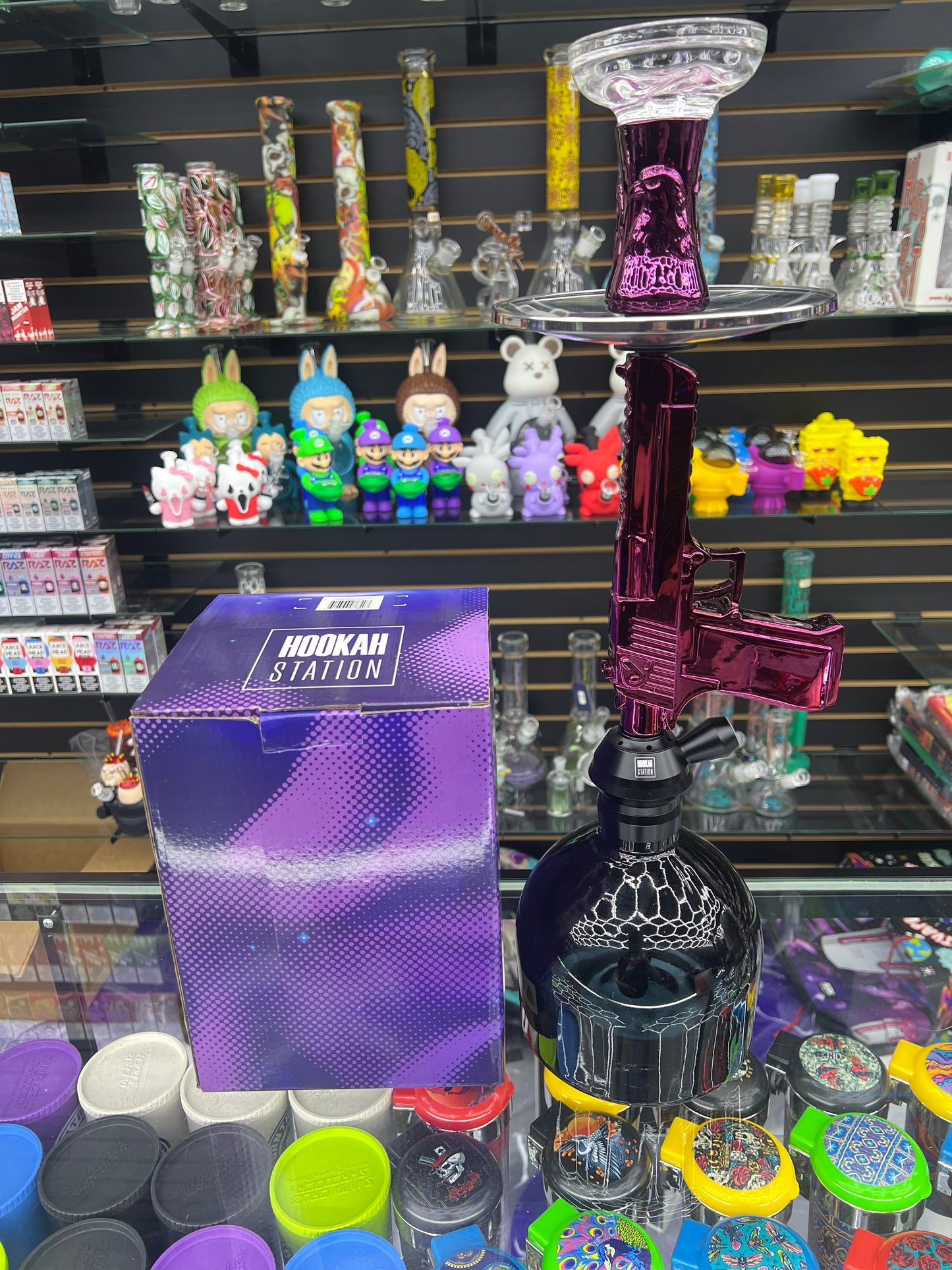 Gun hookah station red