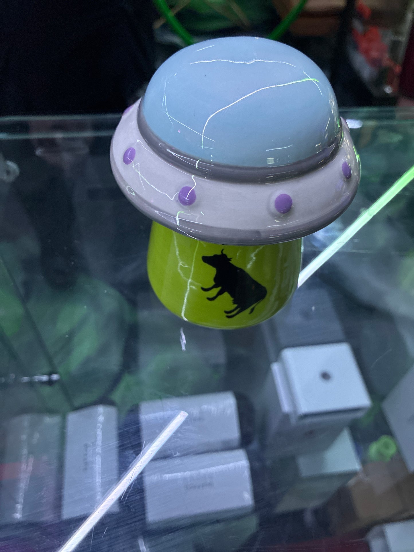 Fujima stash jar UFO cow