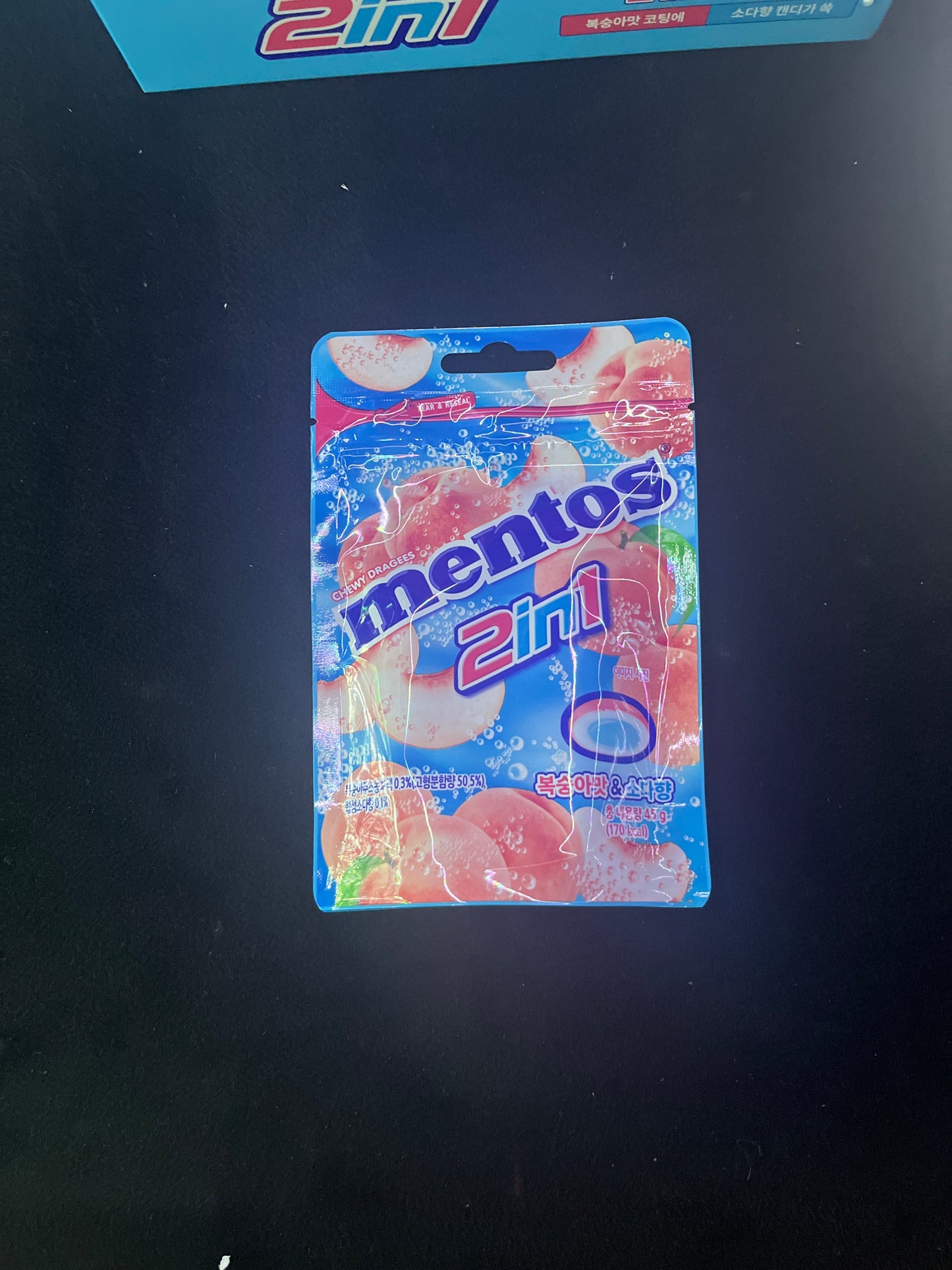 Mentos 2 in 1 peach