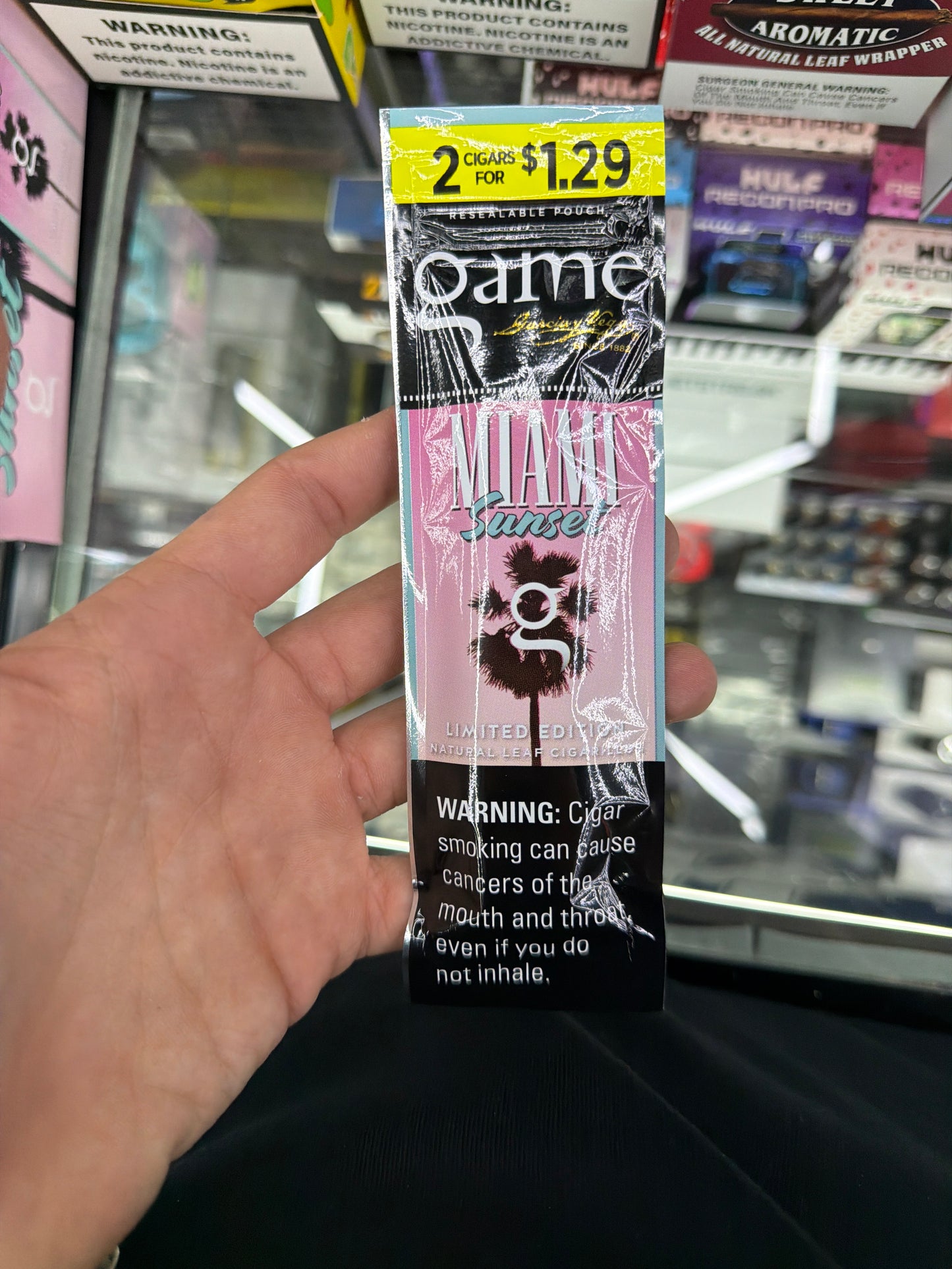 Game Miami sunset cigarillos